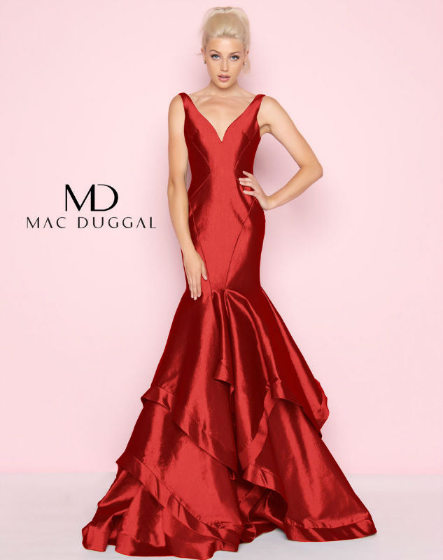 Mac Duggal red dress, size 2