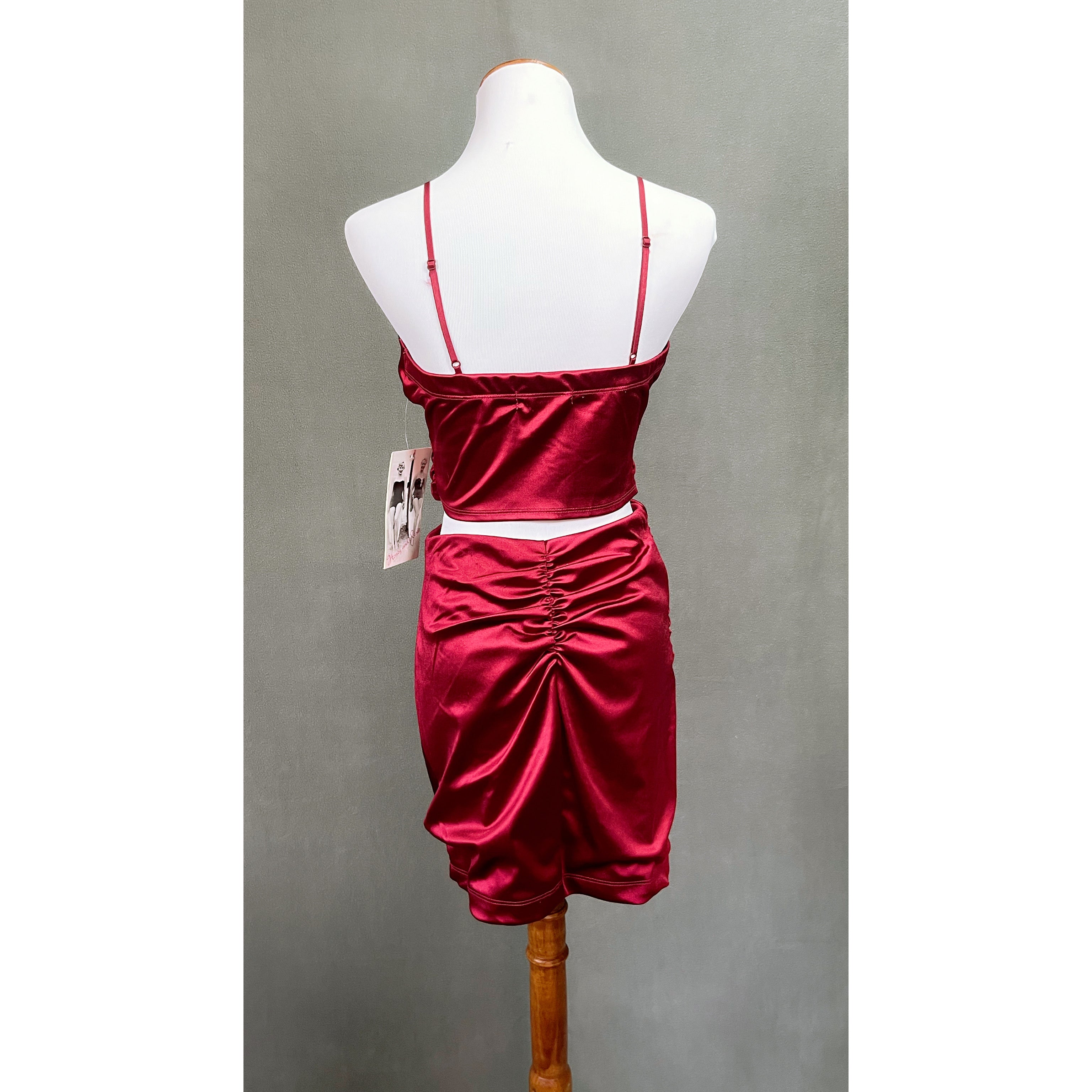 Honey & Rose red 2-piece dress, NEW WITH TAGS!