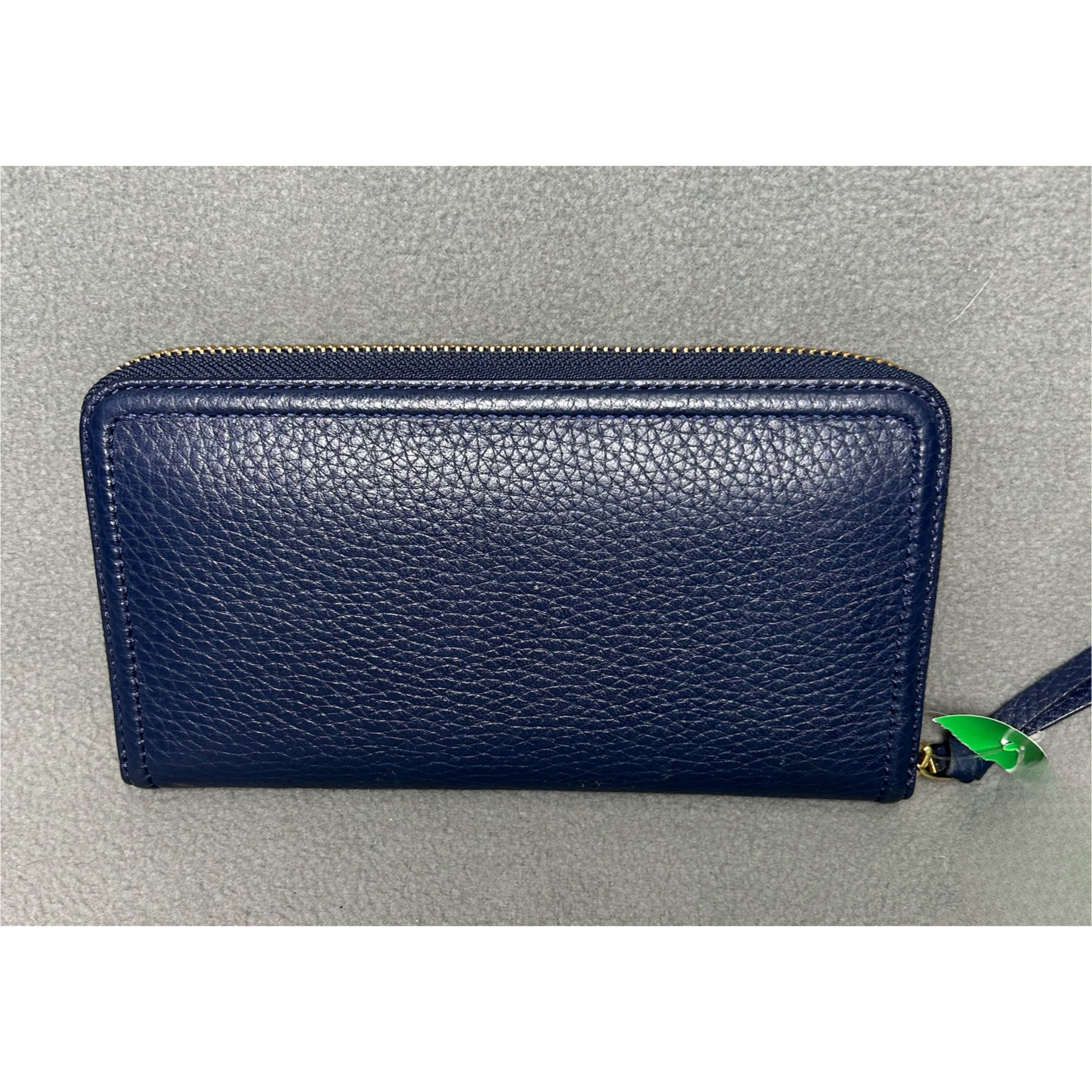 Tory Burch navy Continental zip wallet, LIKE NEW!