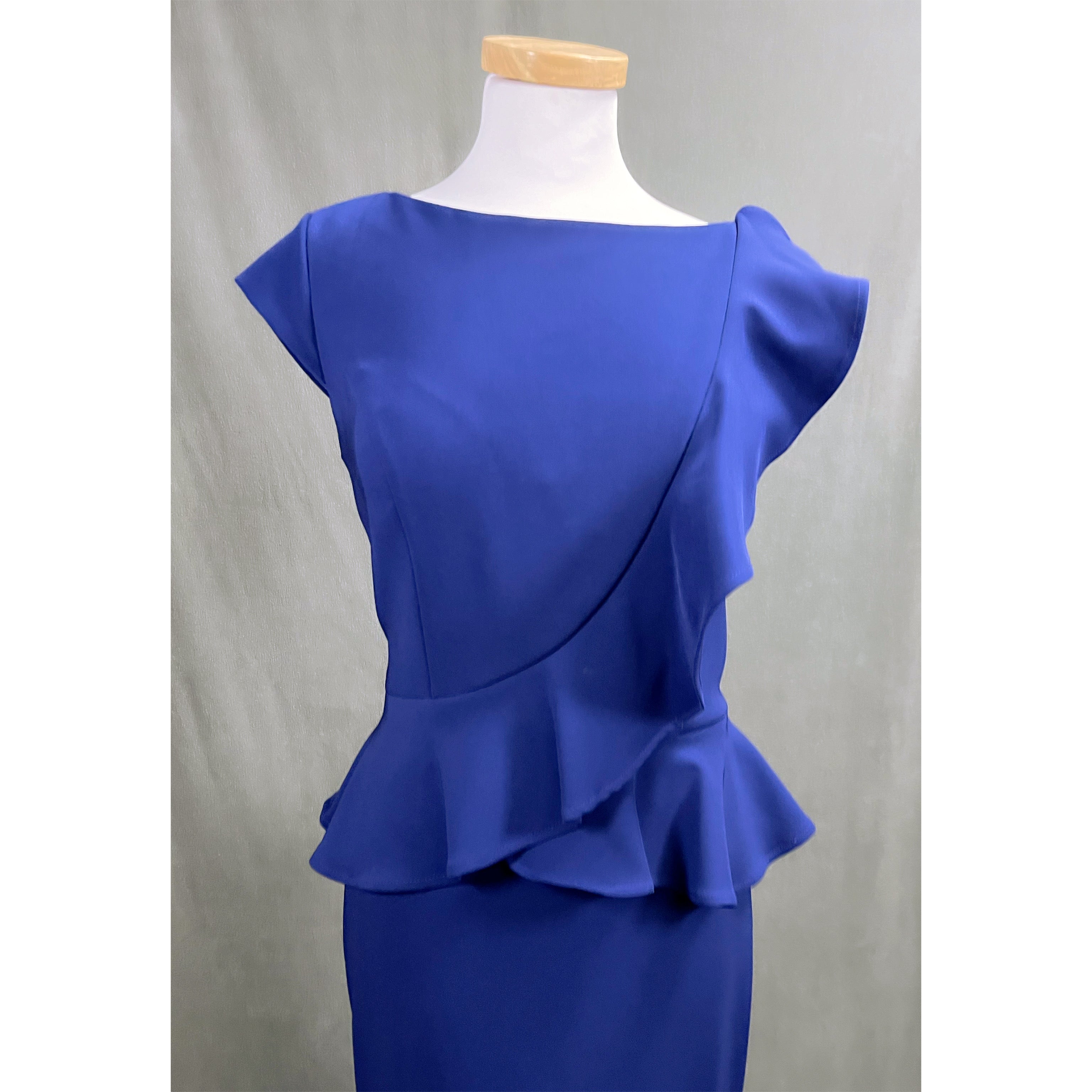 MGNY sapphire blue dress, size 8, NEW WITH TAGS!