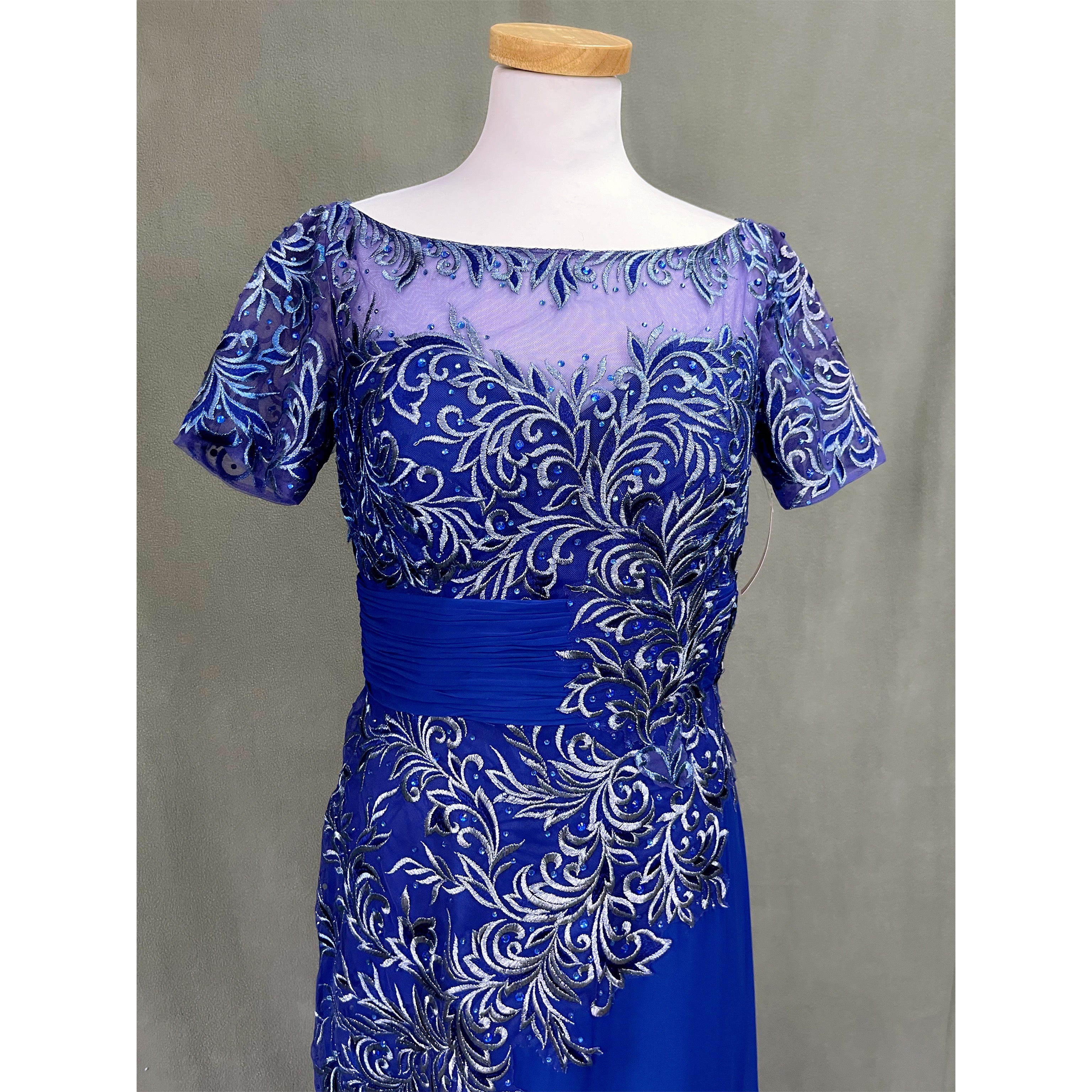 Cameron Blake royal blue dress, size 8, NEW WITH TAGS!