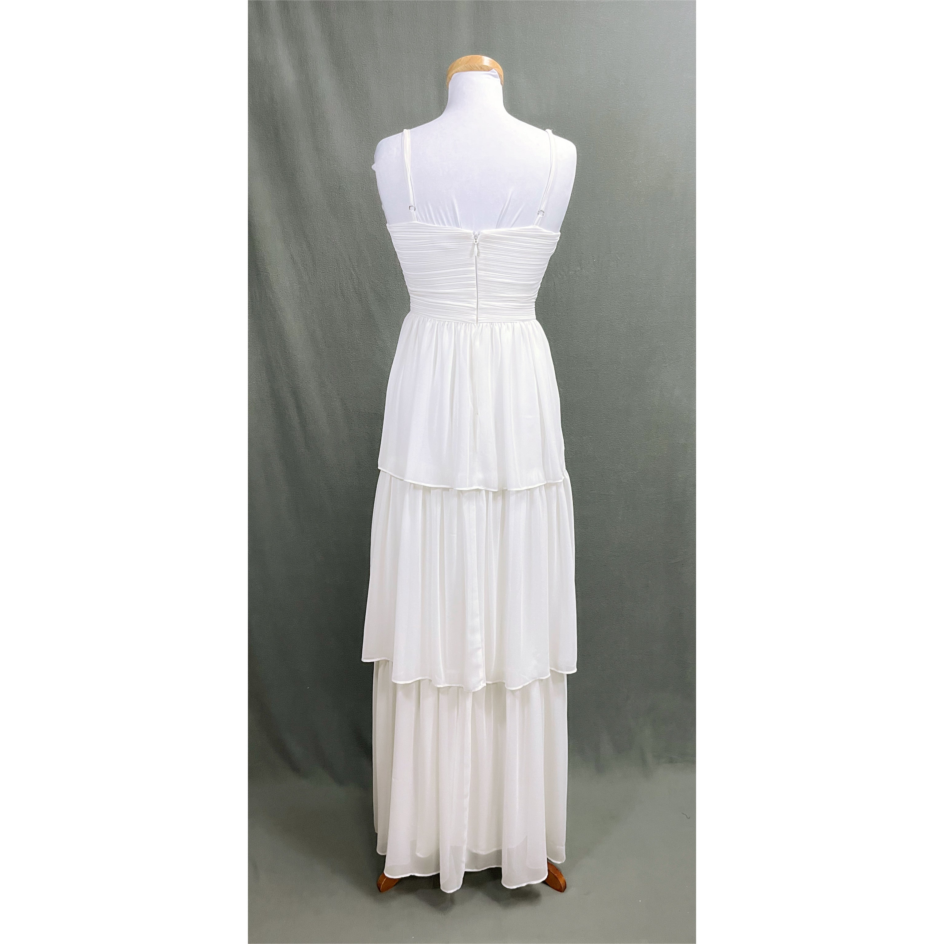 Aqua white dress, size 2