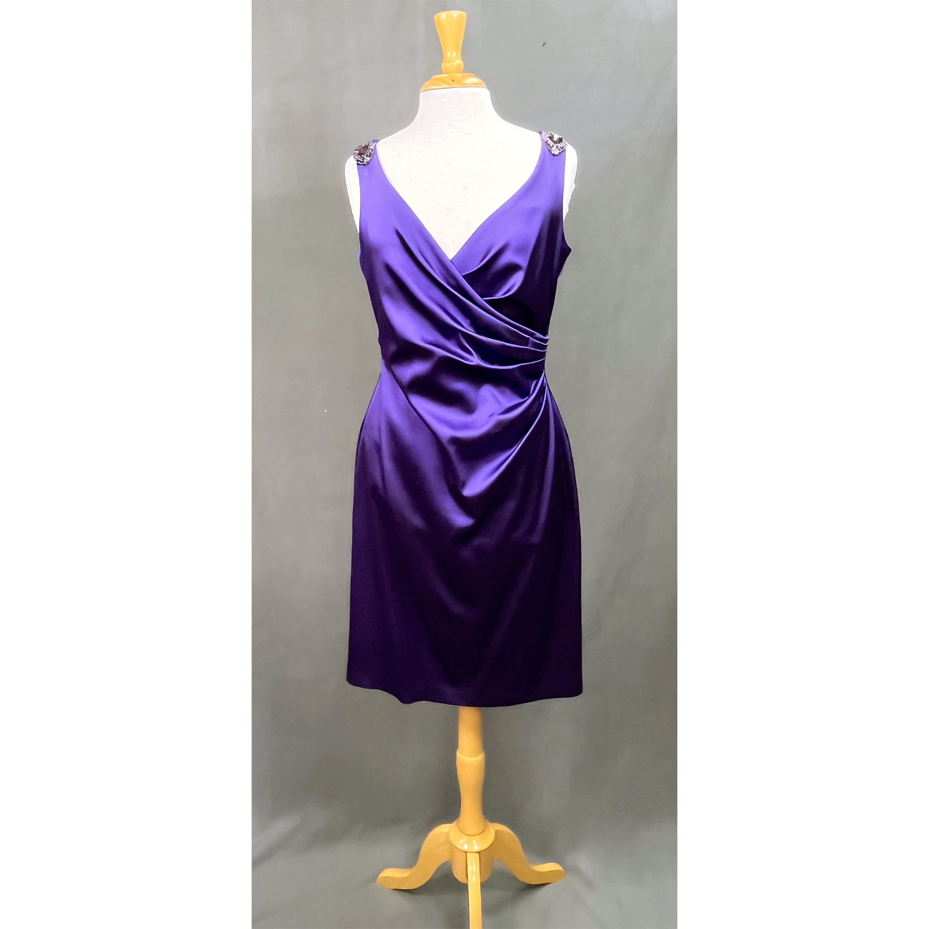David Meister purple dress, size 12