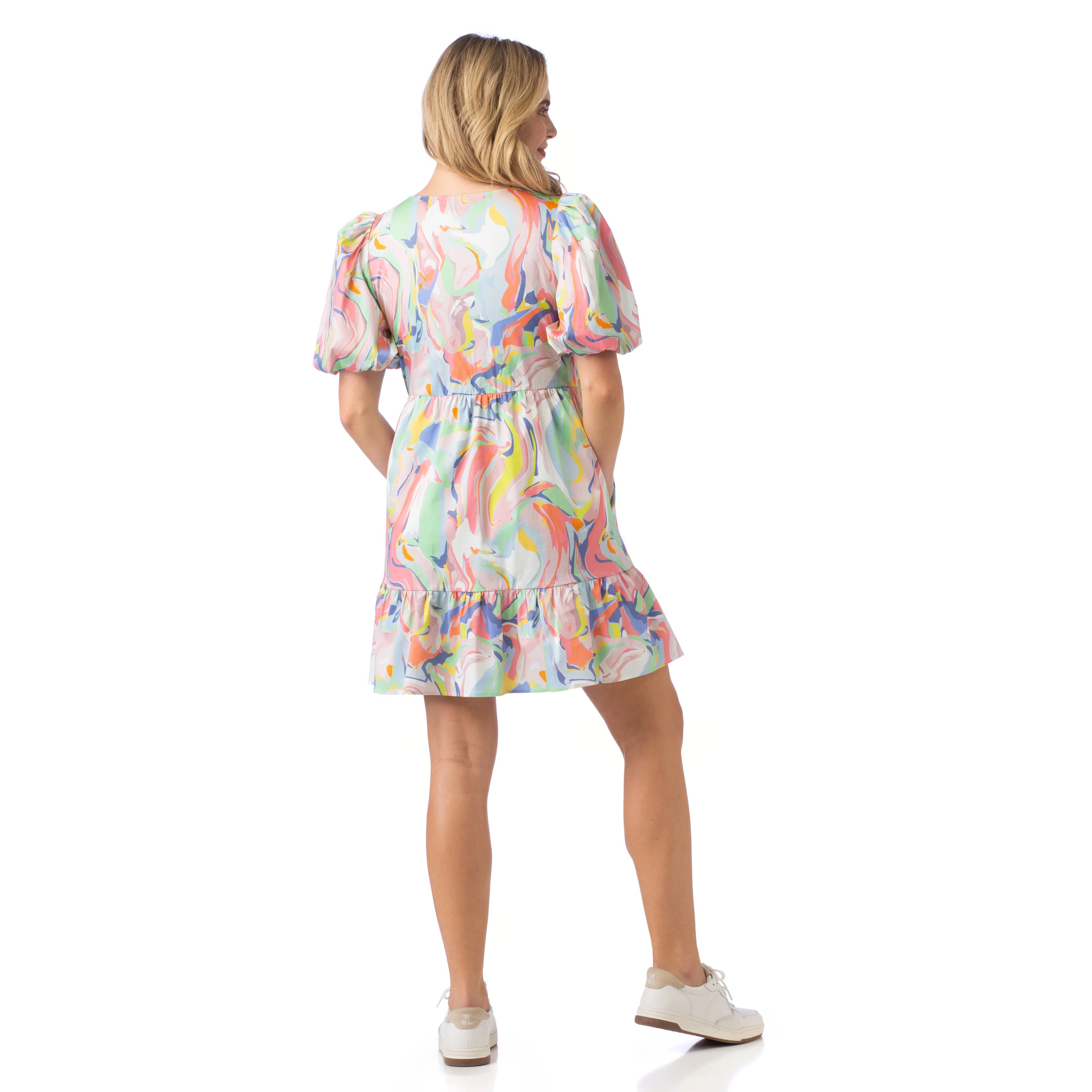 Crosby pastel print Izzy dress, size S