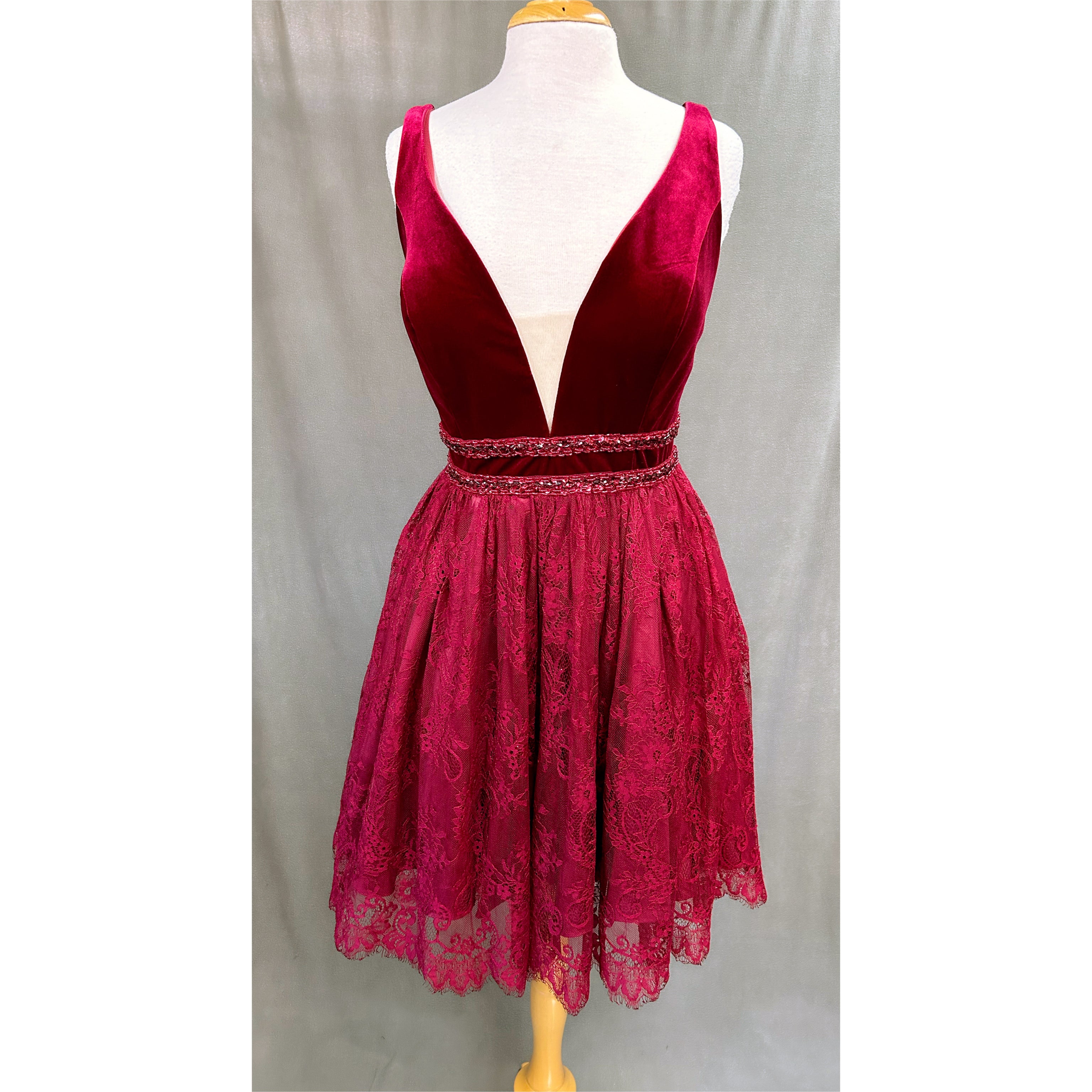 Coya burgundy dress, size XL
