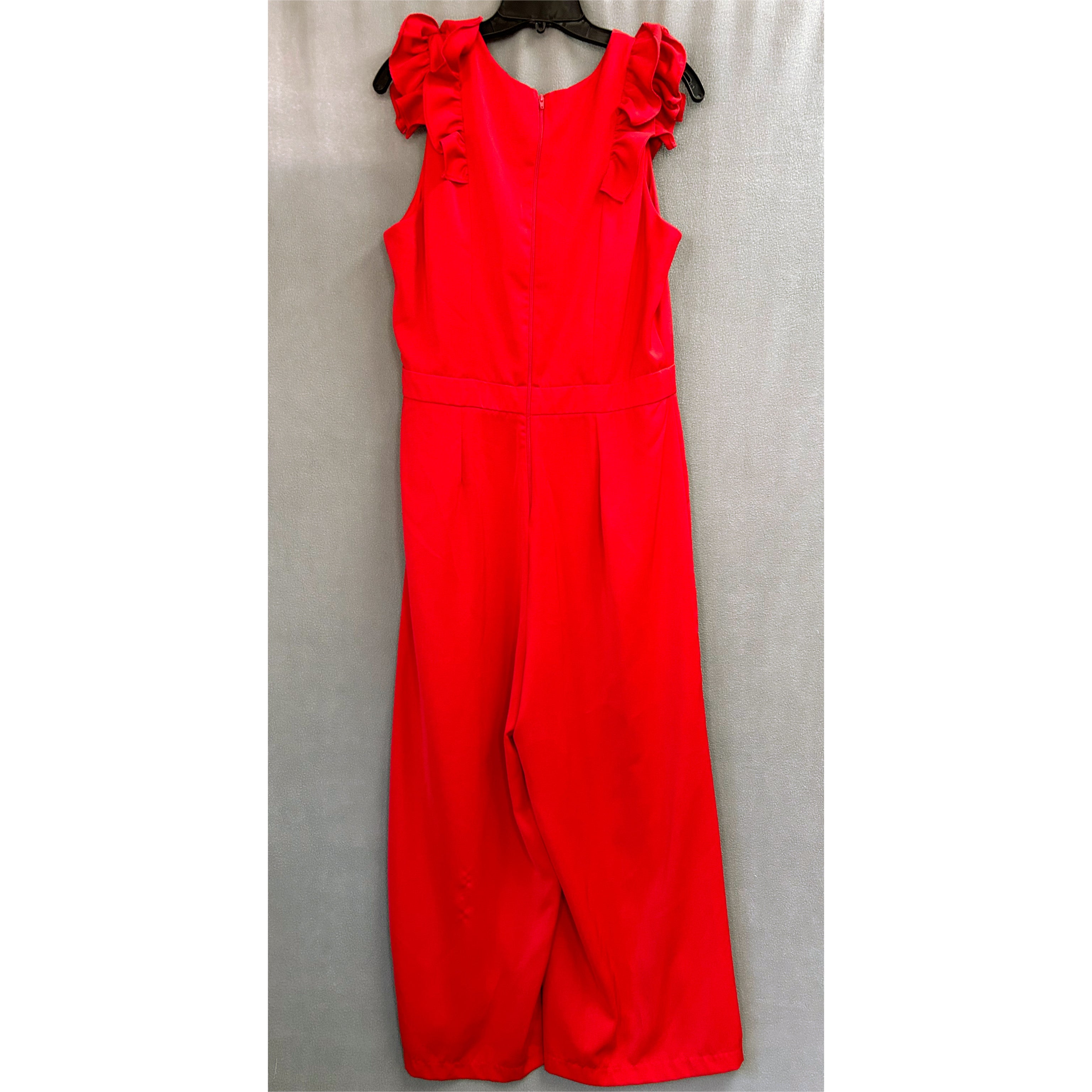 Gianni Bini red jumpsuit, size XL