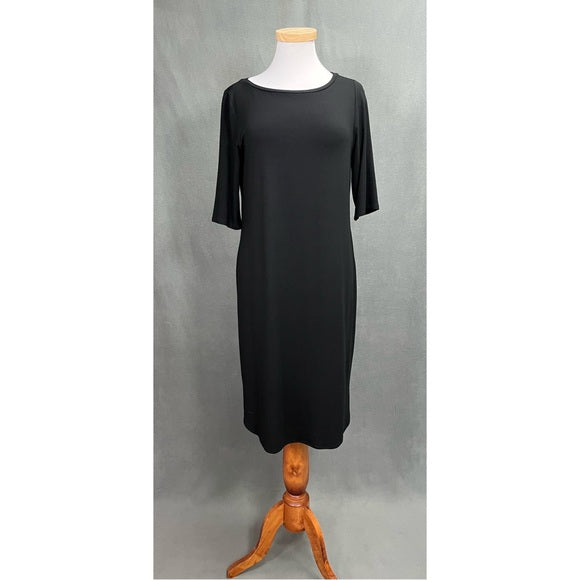 Eileen Fisher black knit dress, size S, LIKE NEW!