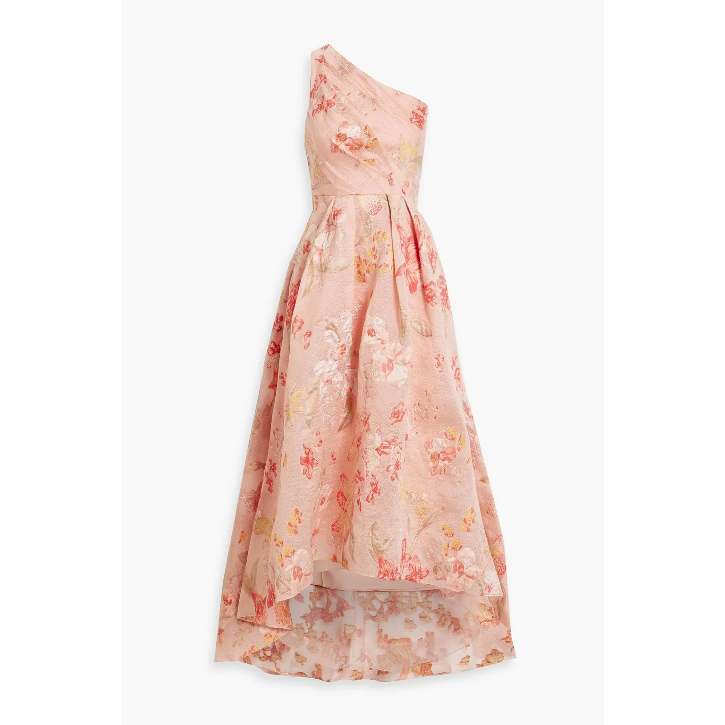 Marchesa Notte peach floral dress, size 6, NEW WITH TAGS!