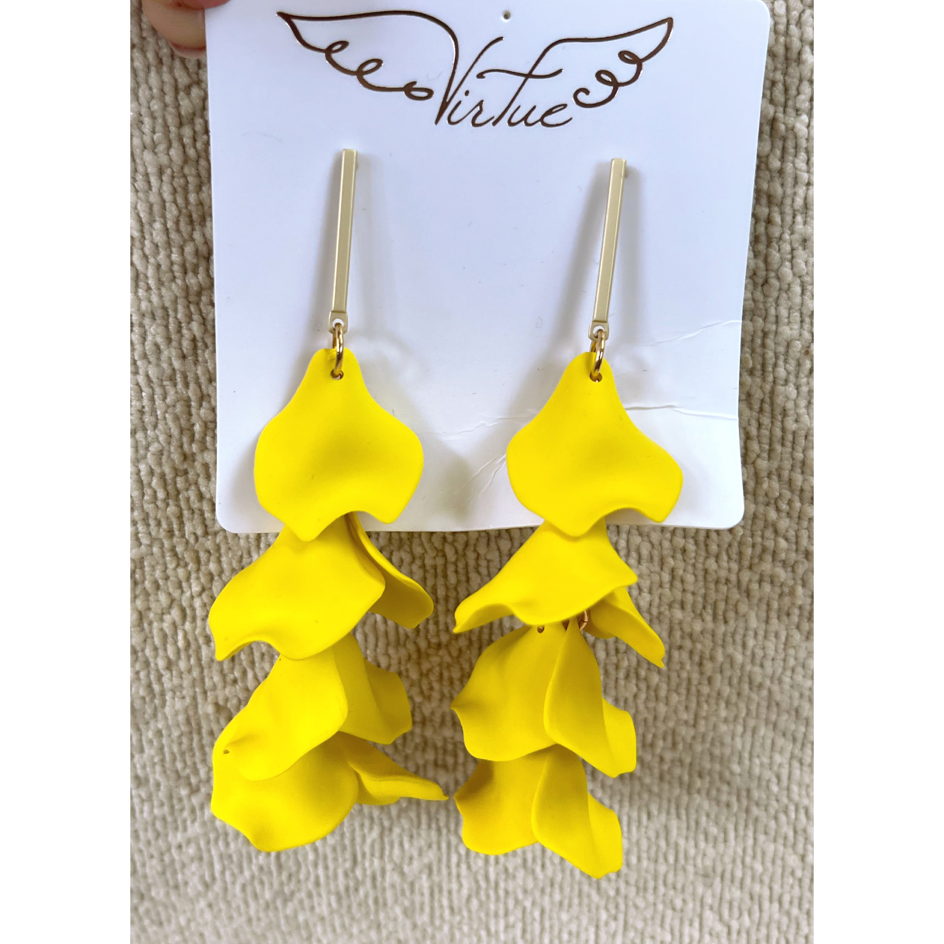 Virtue yellow hyacinth earrings