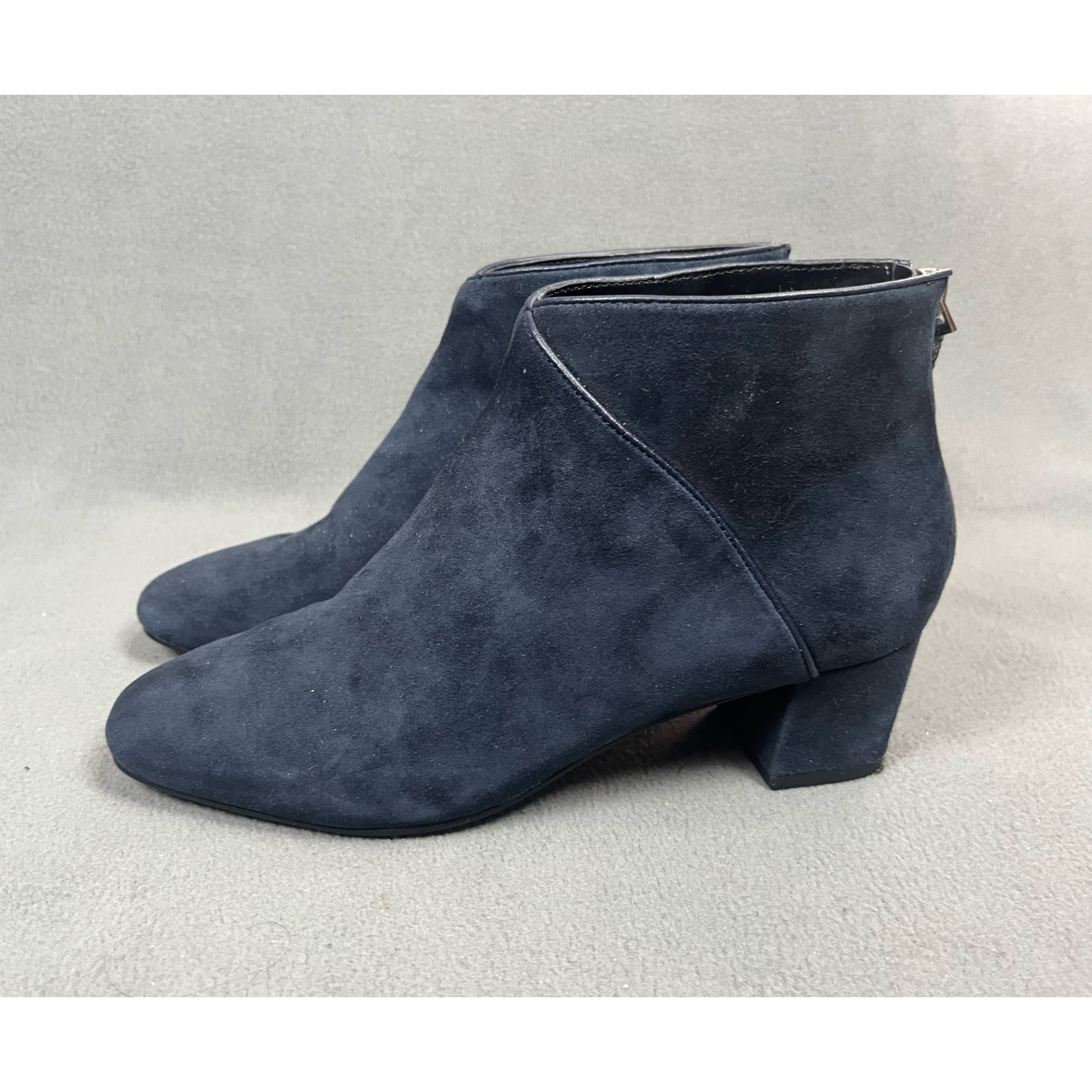 Nine West navy suede boots, size 6, NEW IN BOX!