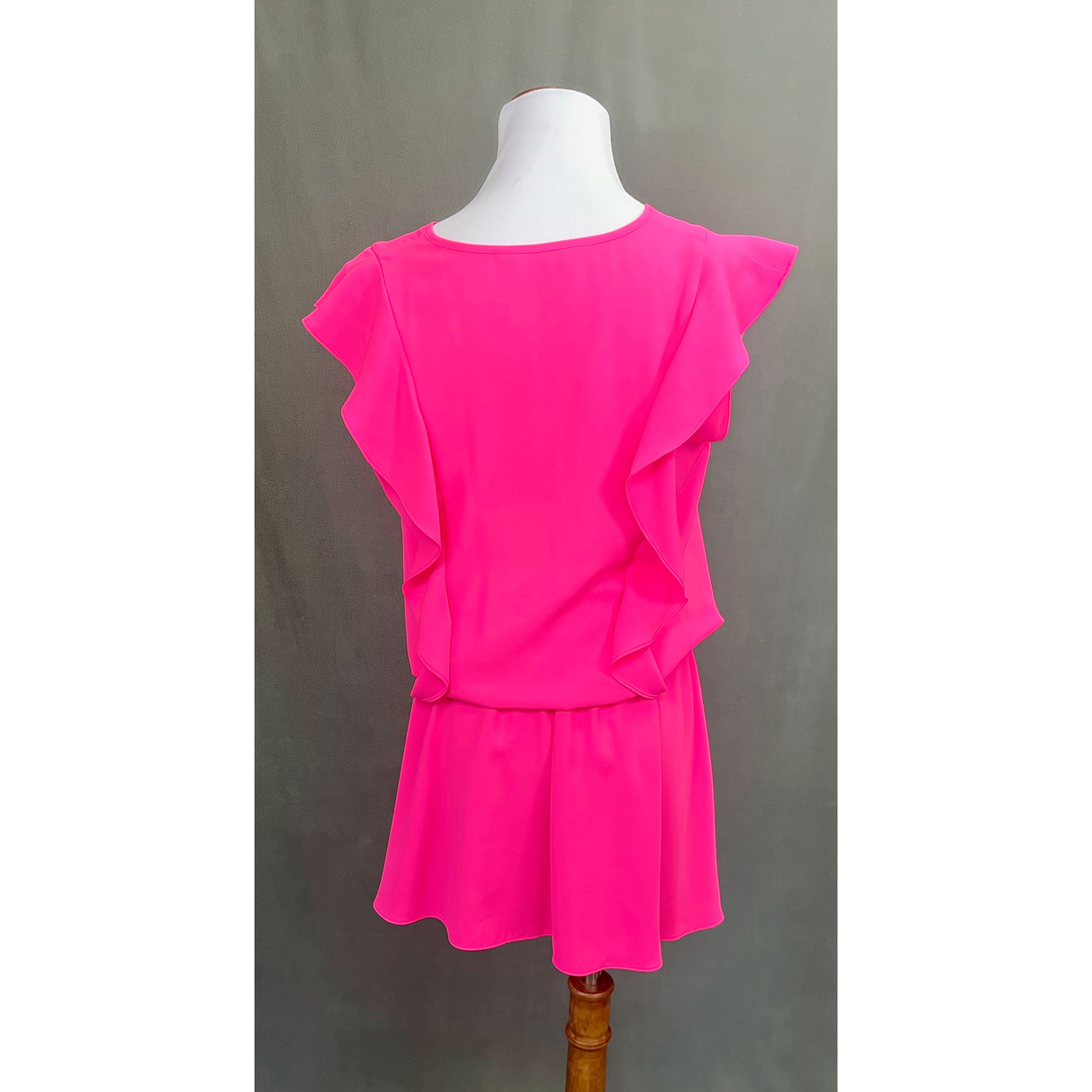 Amanda Uprichard hot pink mini dress, size S