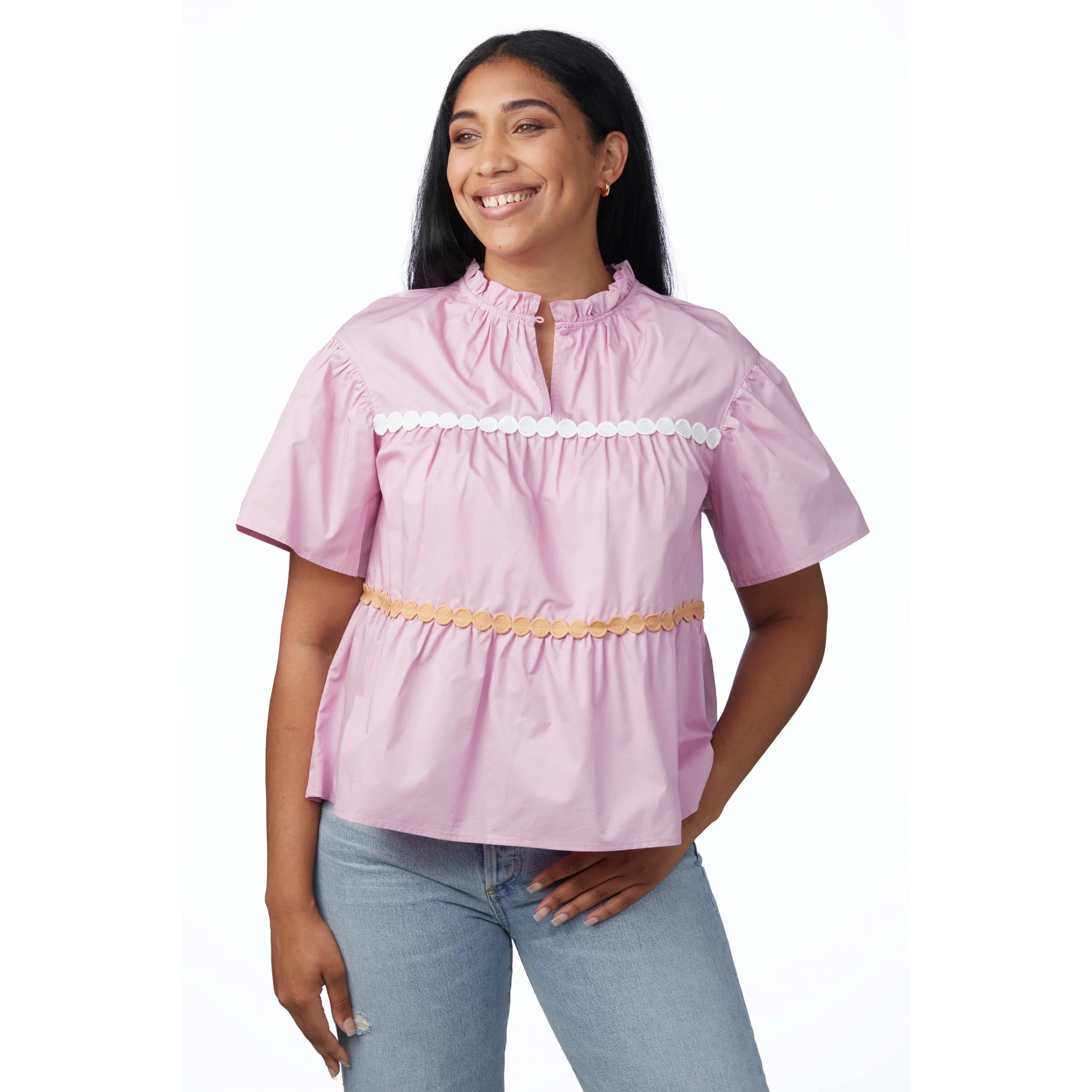 Crosby pink Ellis blouse, size S