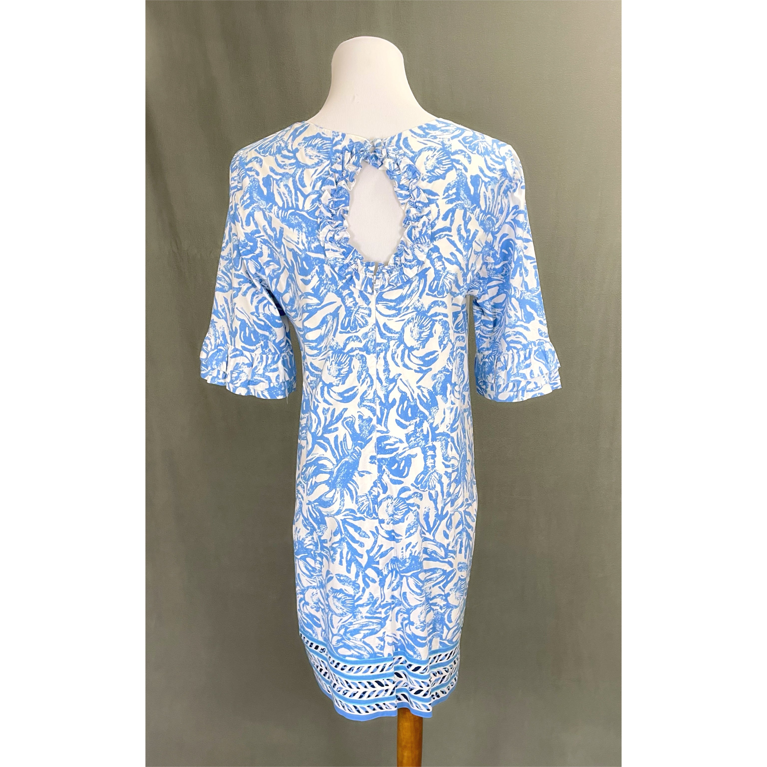 Lilly Pulitzer blue and white dress, size 6