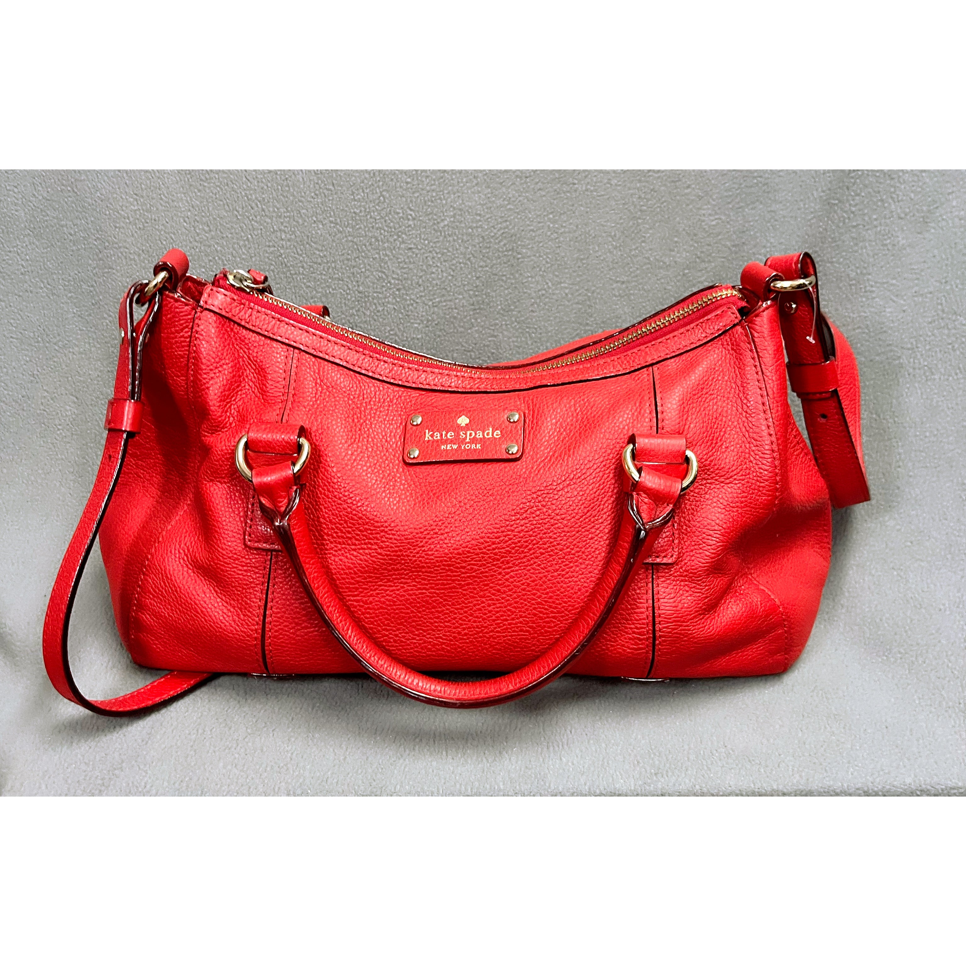 Kate Spade red leather handbag