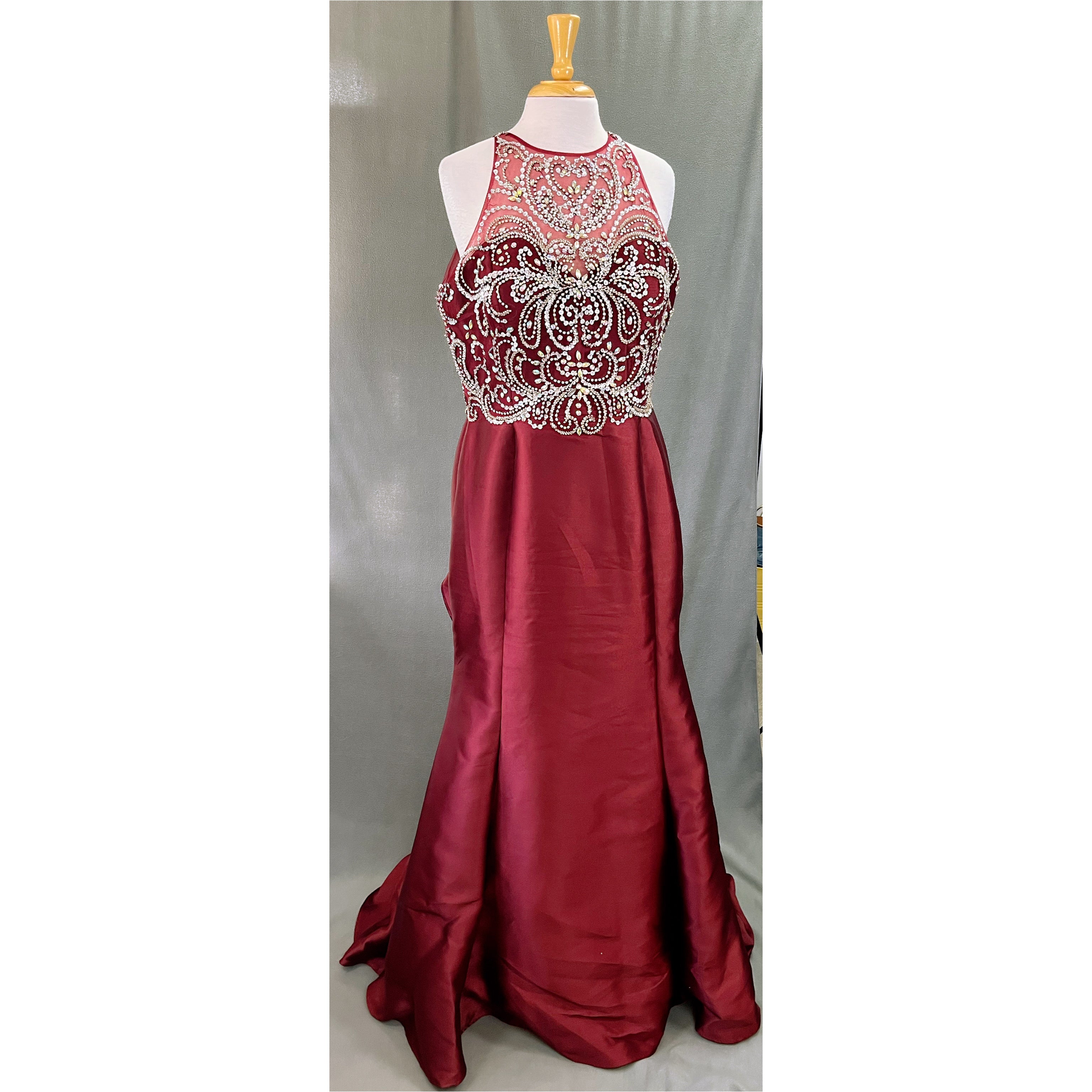 Star Box burgundy dress, size XXL