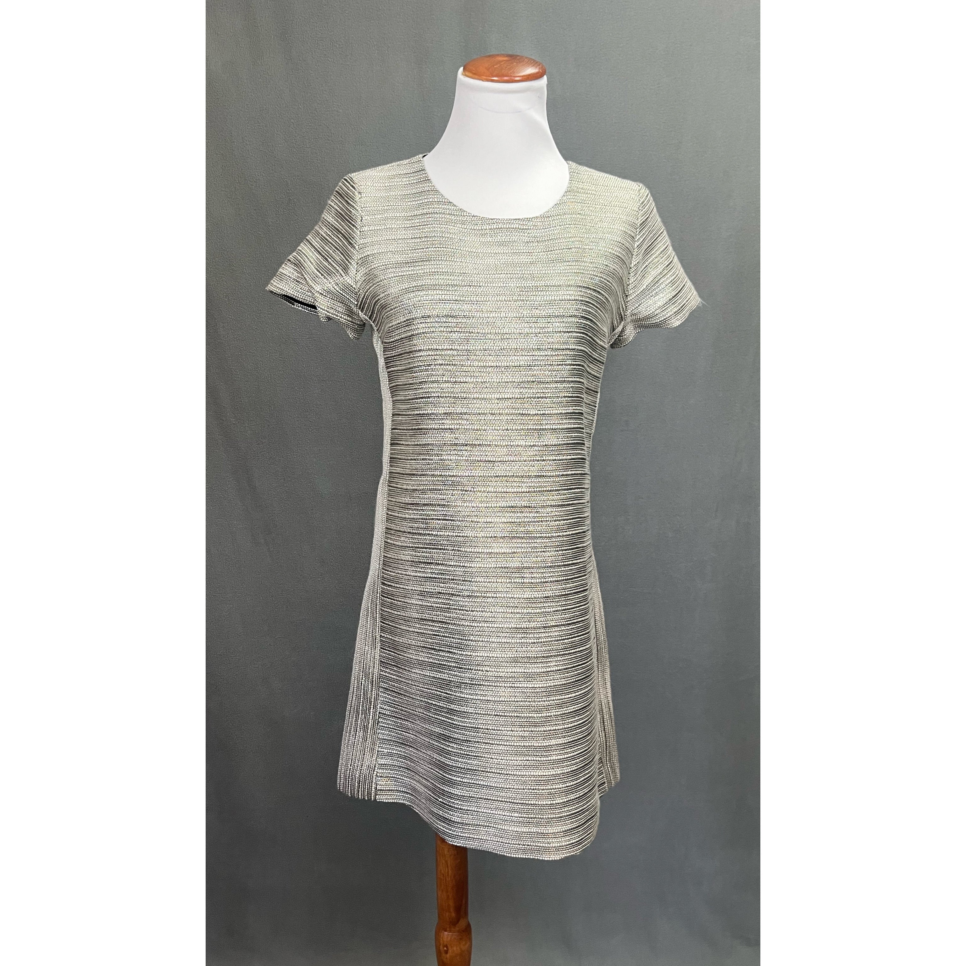 Amanda Uprichard metallic stripe dress, size S/P
