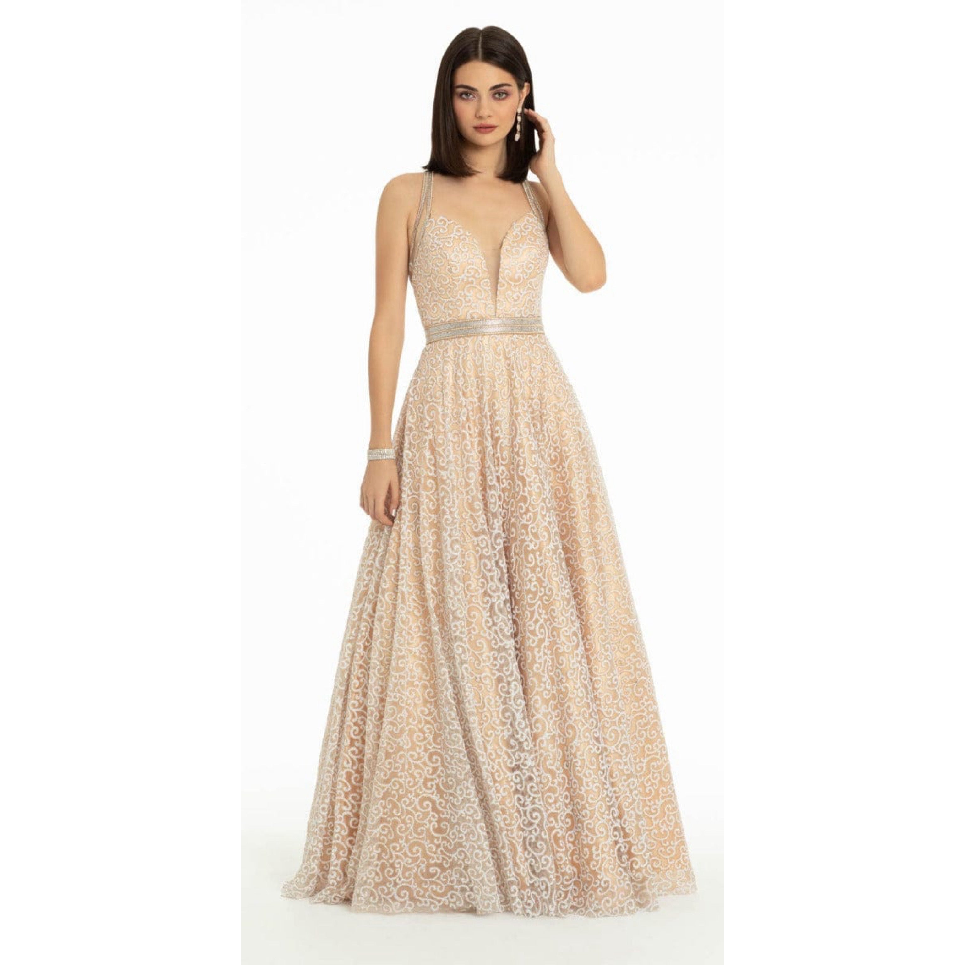 Camille la Via champagne dress, size 14
