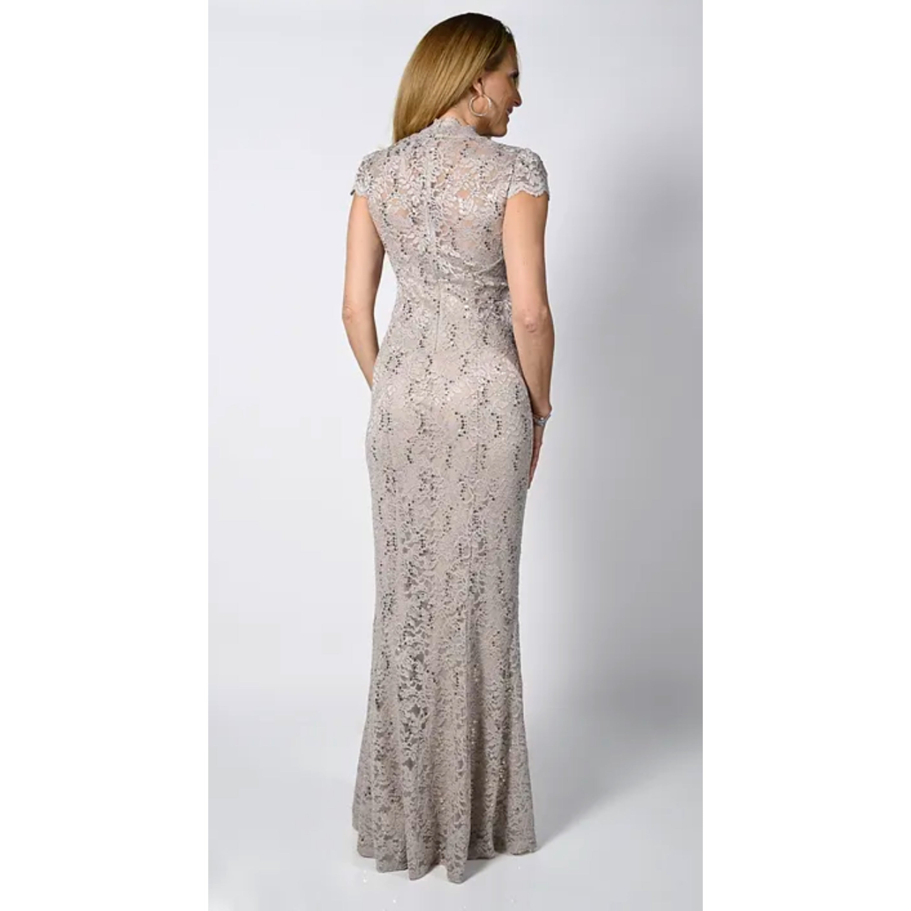 Frank Lyman champagne lace dress, size 6 & 14, NEW WITH TAGS!