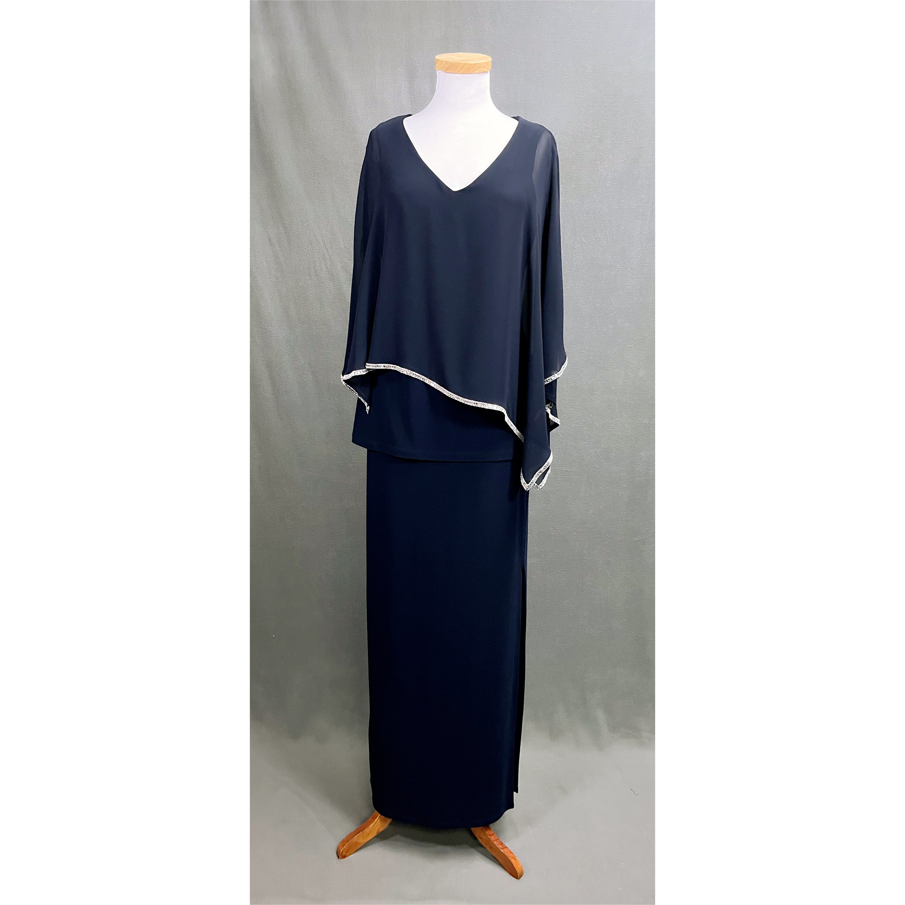 Frank Lyman navy 2-piece dress, size 8, NEW WITH TAGS!