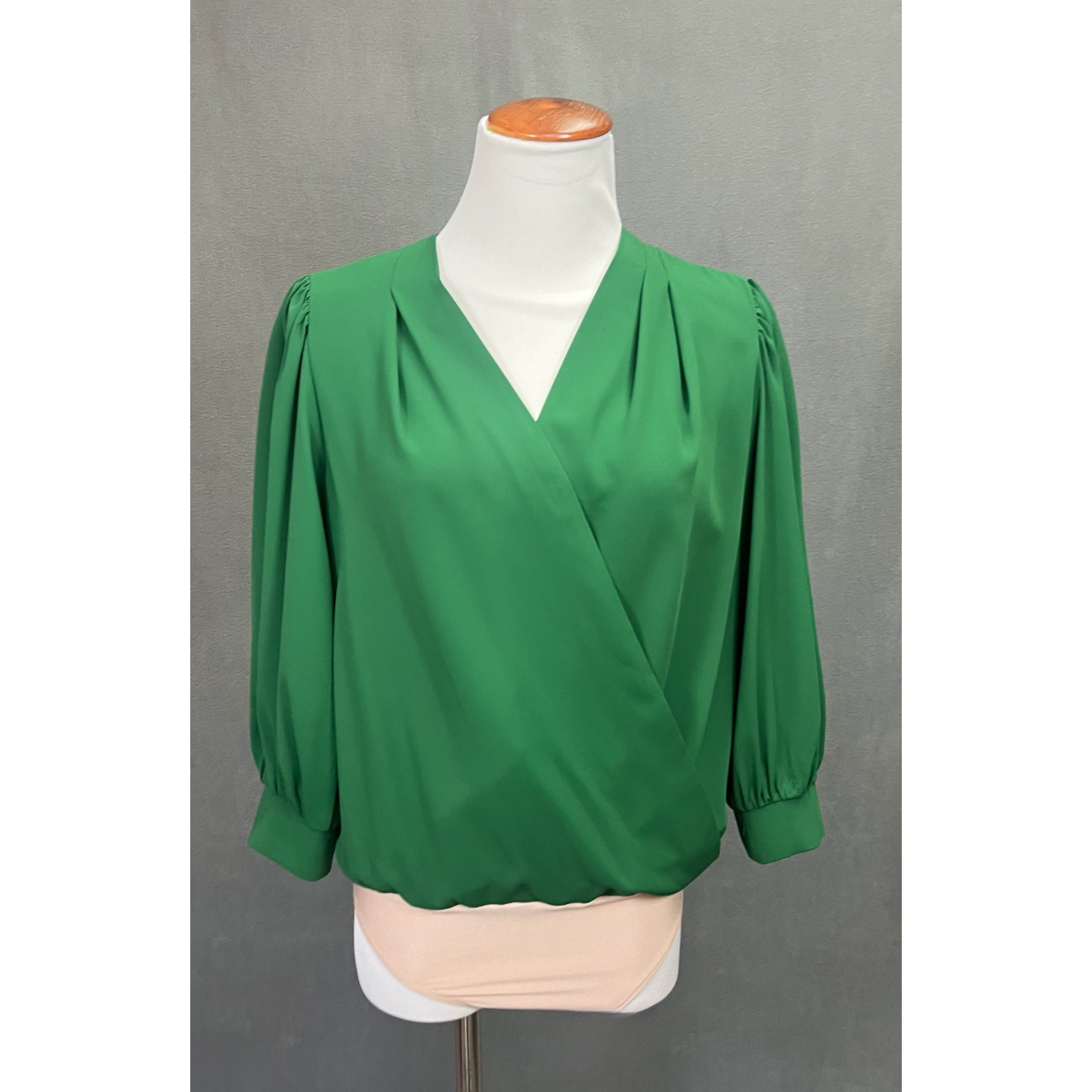 Amanda Uprichard green blouse, size S