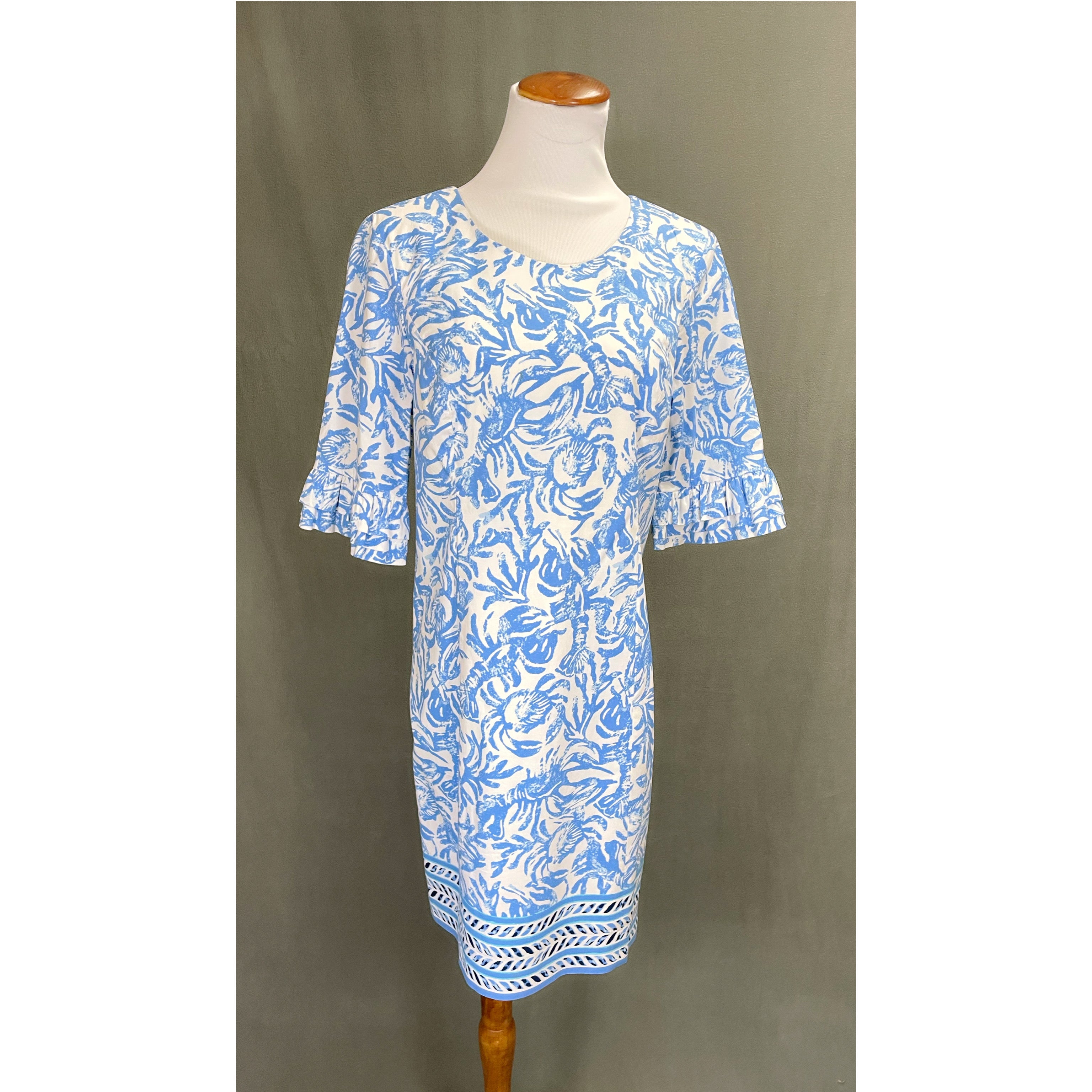 Lilly Pulitzer blue and white dress, size 6