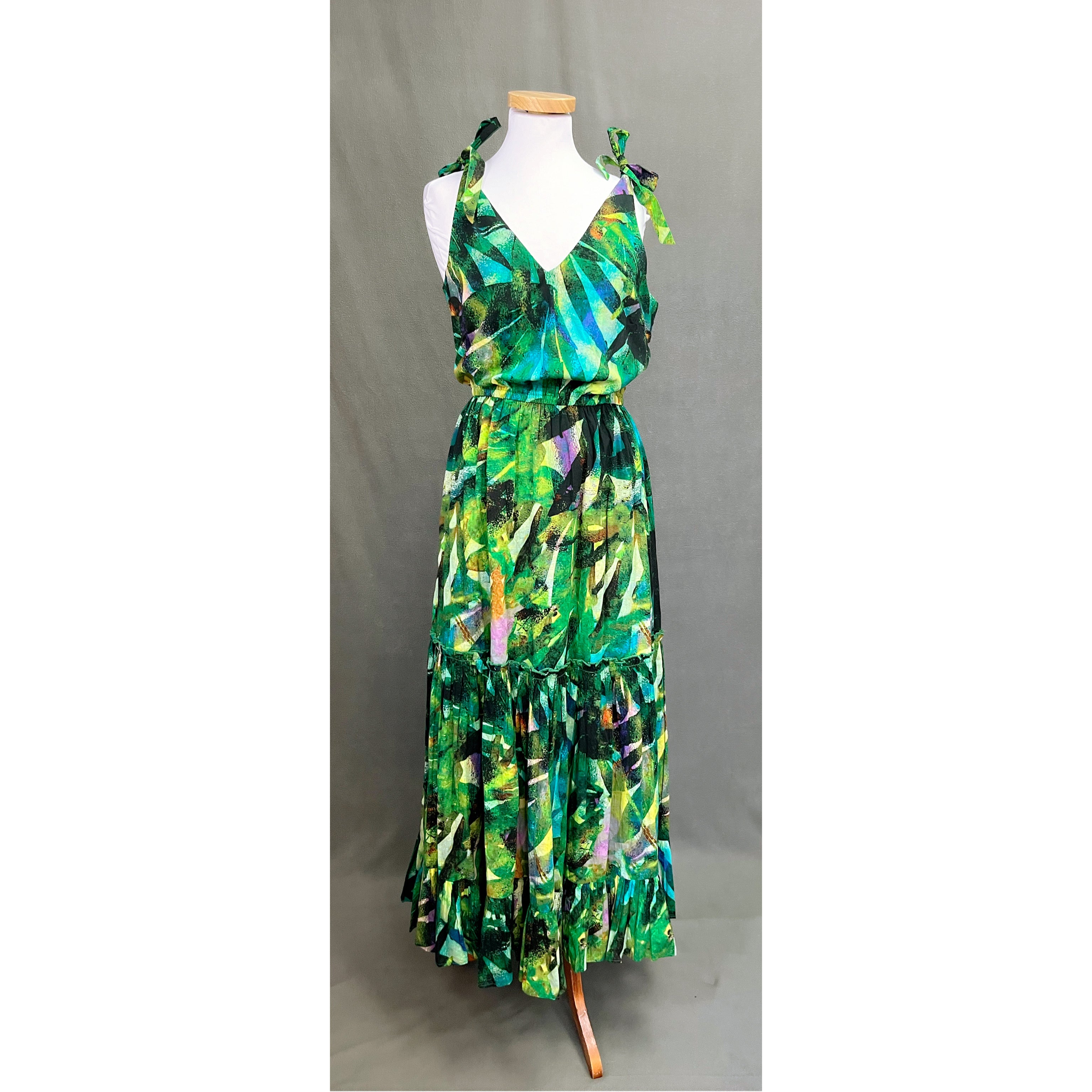 Soft Surroundings green print dress, size S