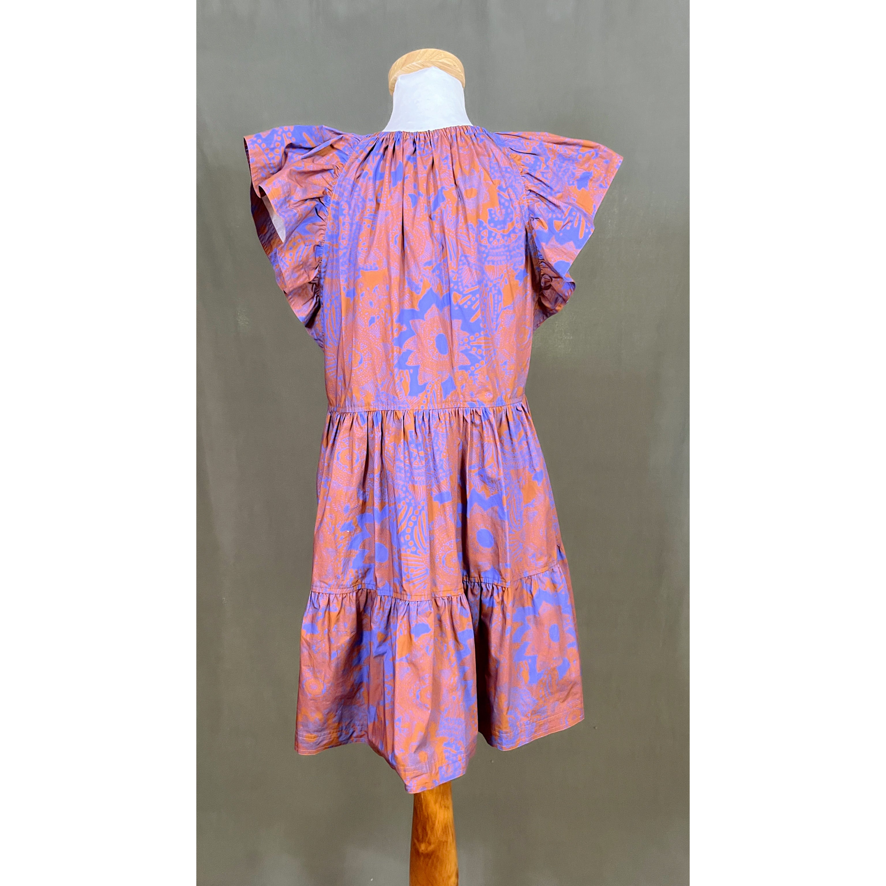 Marie Oliver purple print Kara dress, size XS
