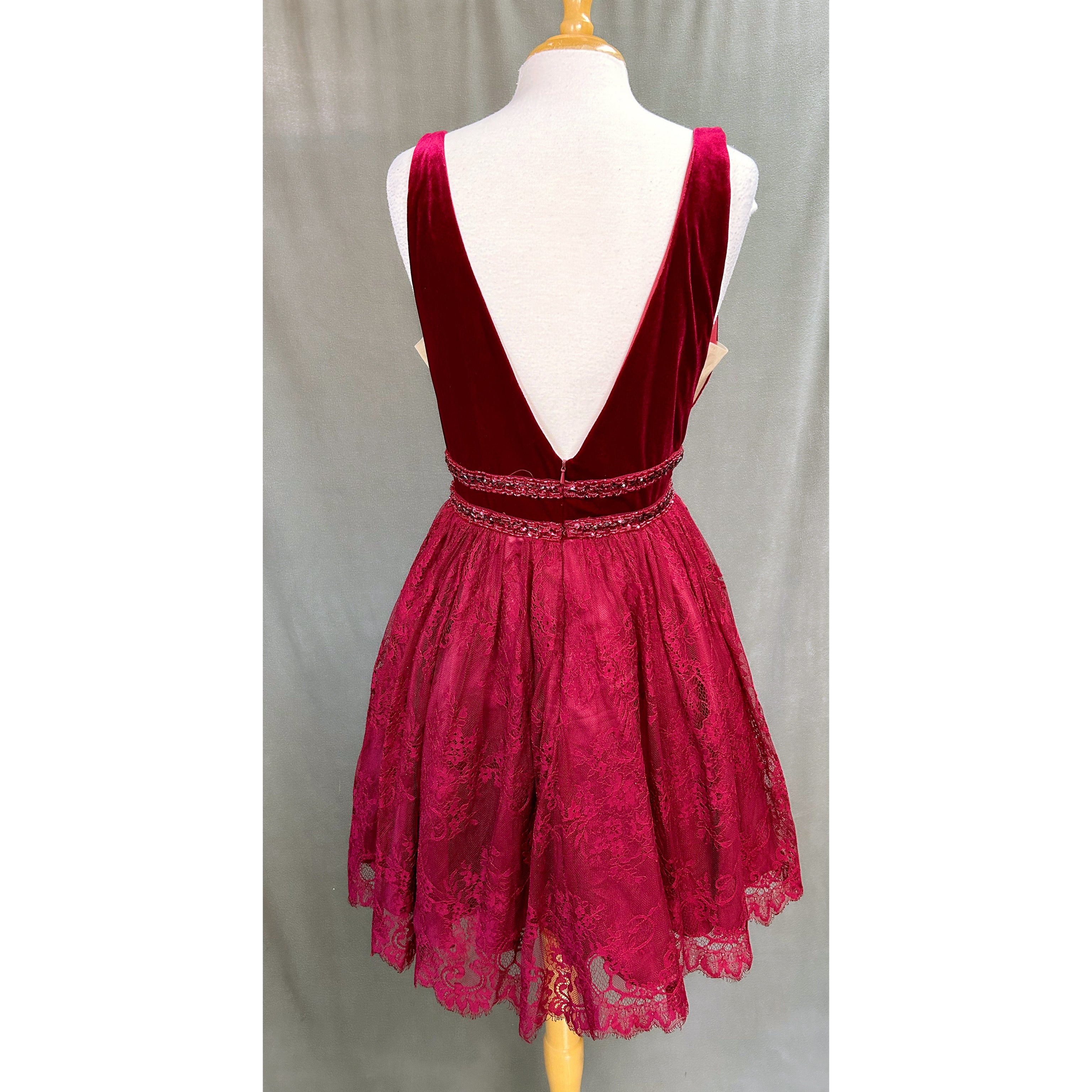 Coya burgundy dress, size XL