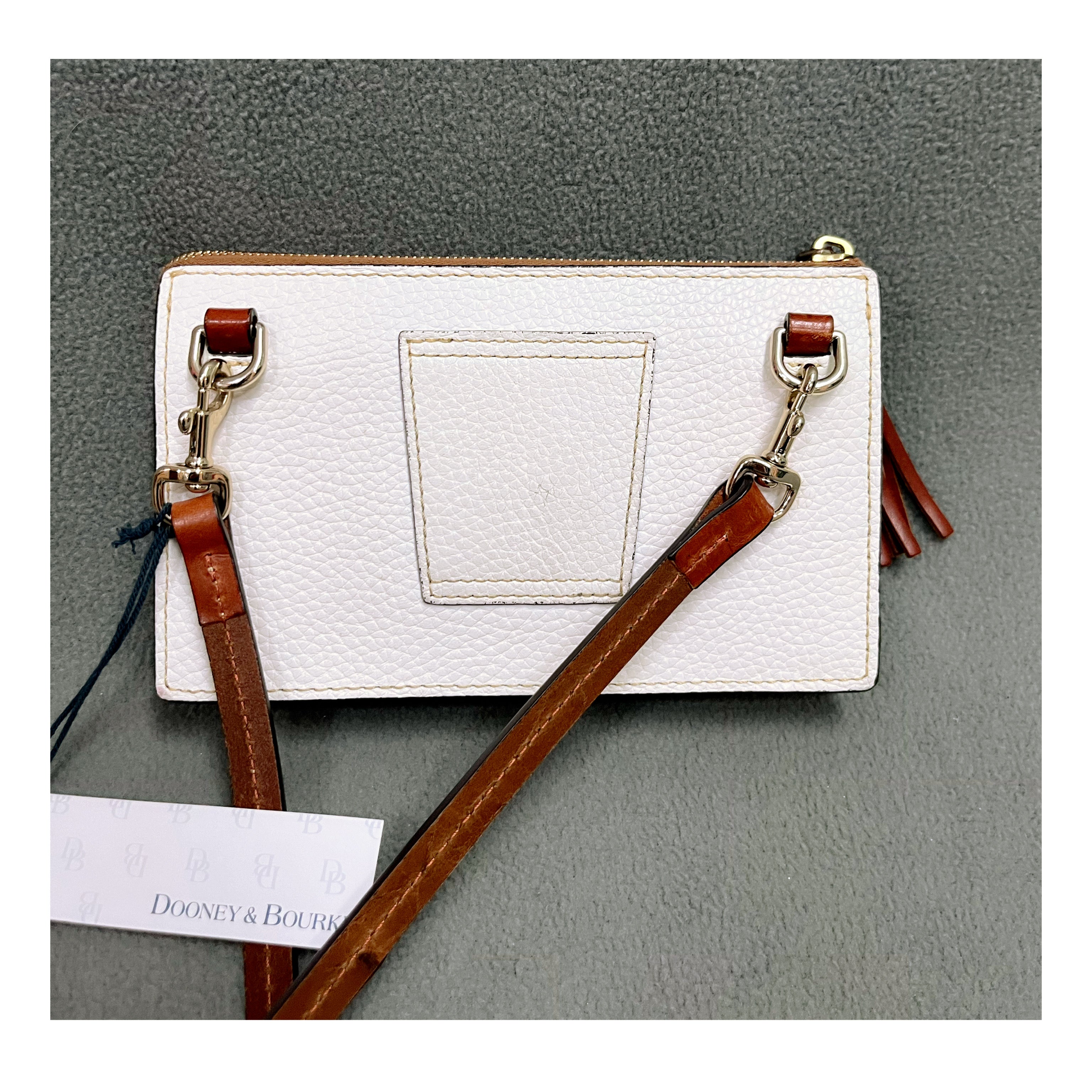 Dooney & Bourke bone Gingy crossbody bag, NEW WITH TAGS!