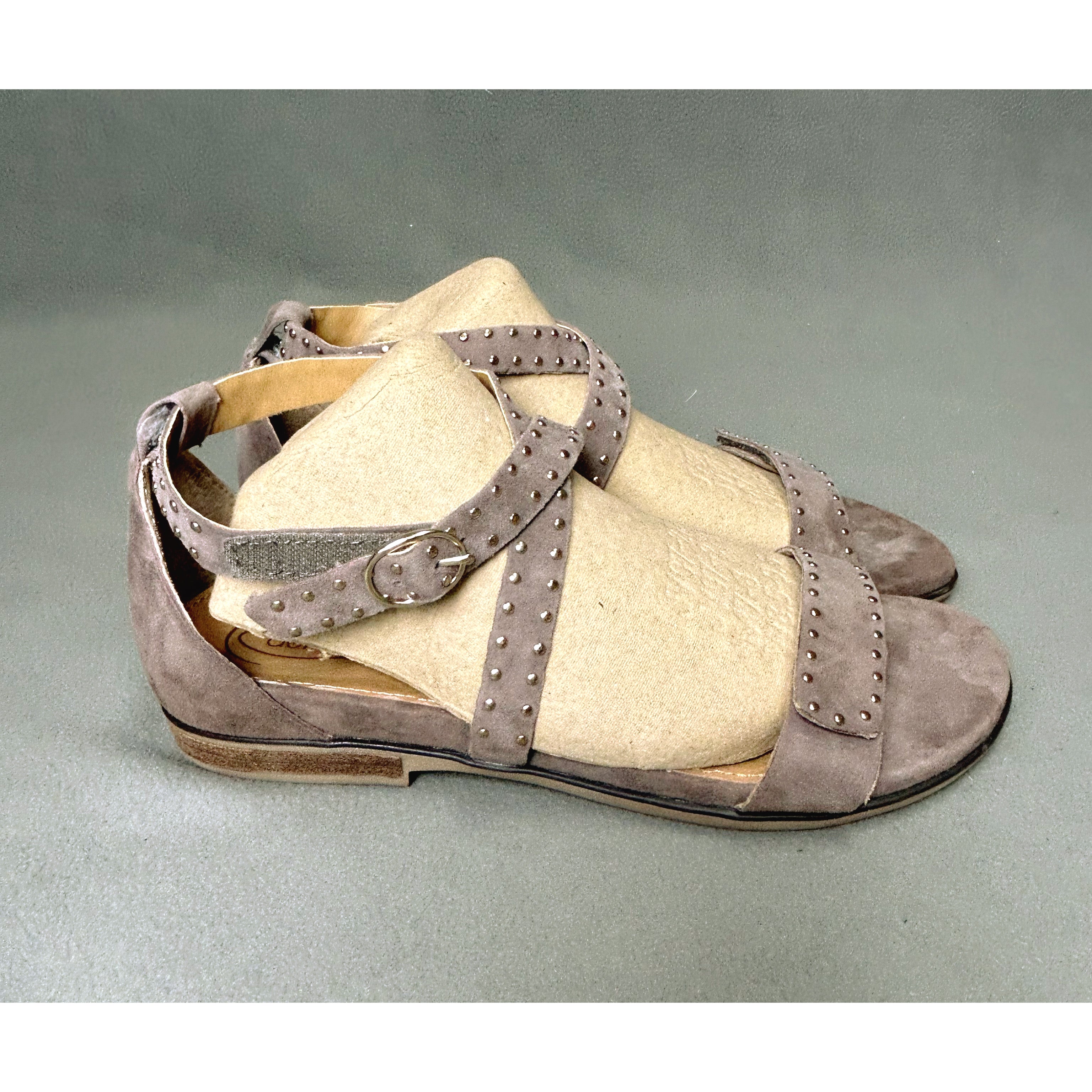 Aetrex mocha suede sandals, size 7.5-8, BRAND NEW!
