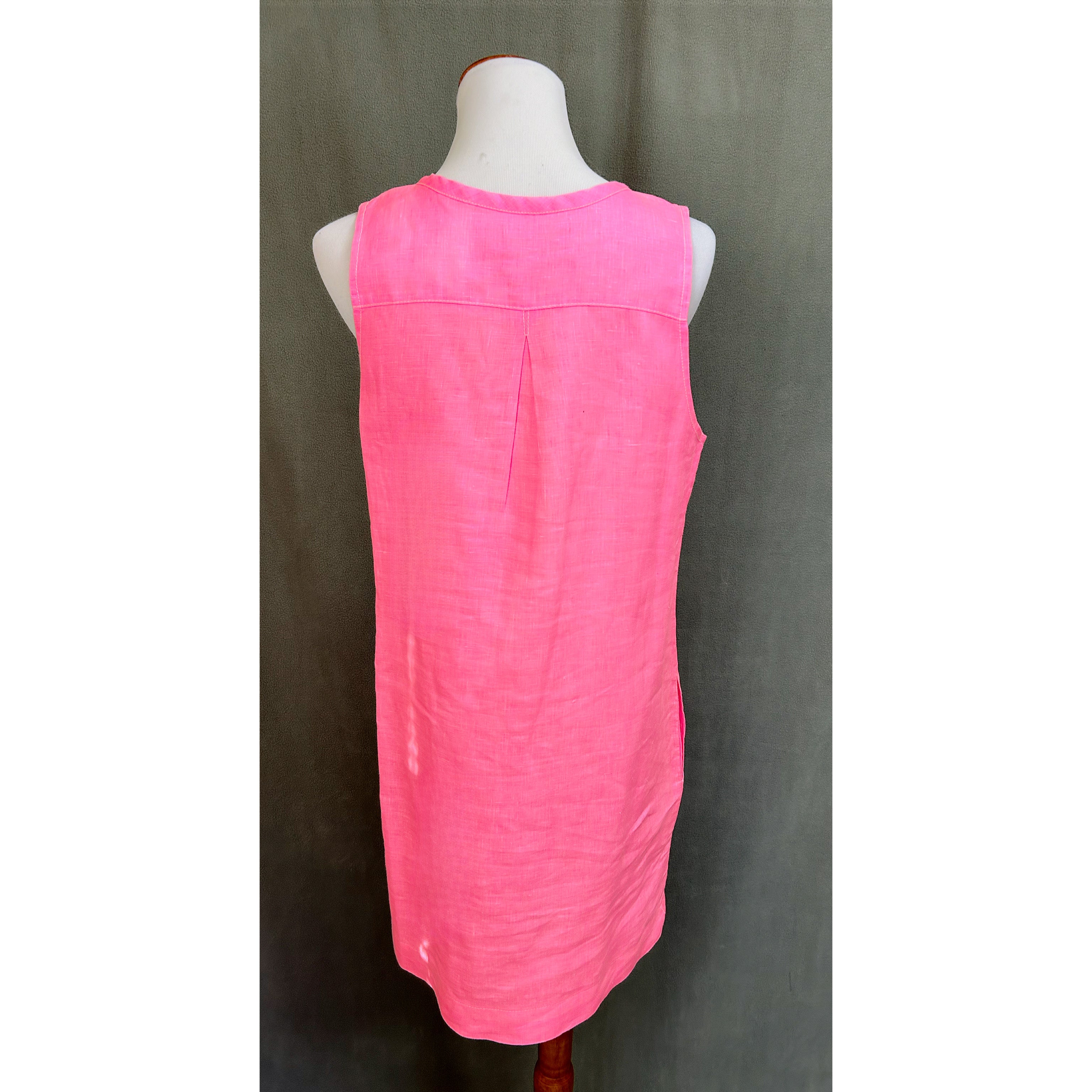 Tommy Bahama hot pink linen dress, size M