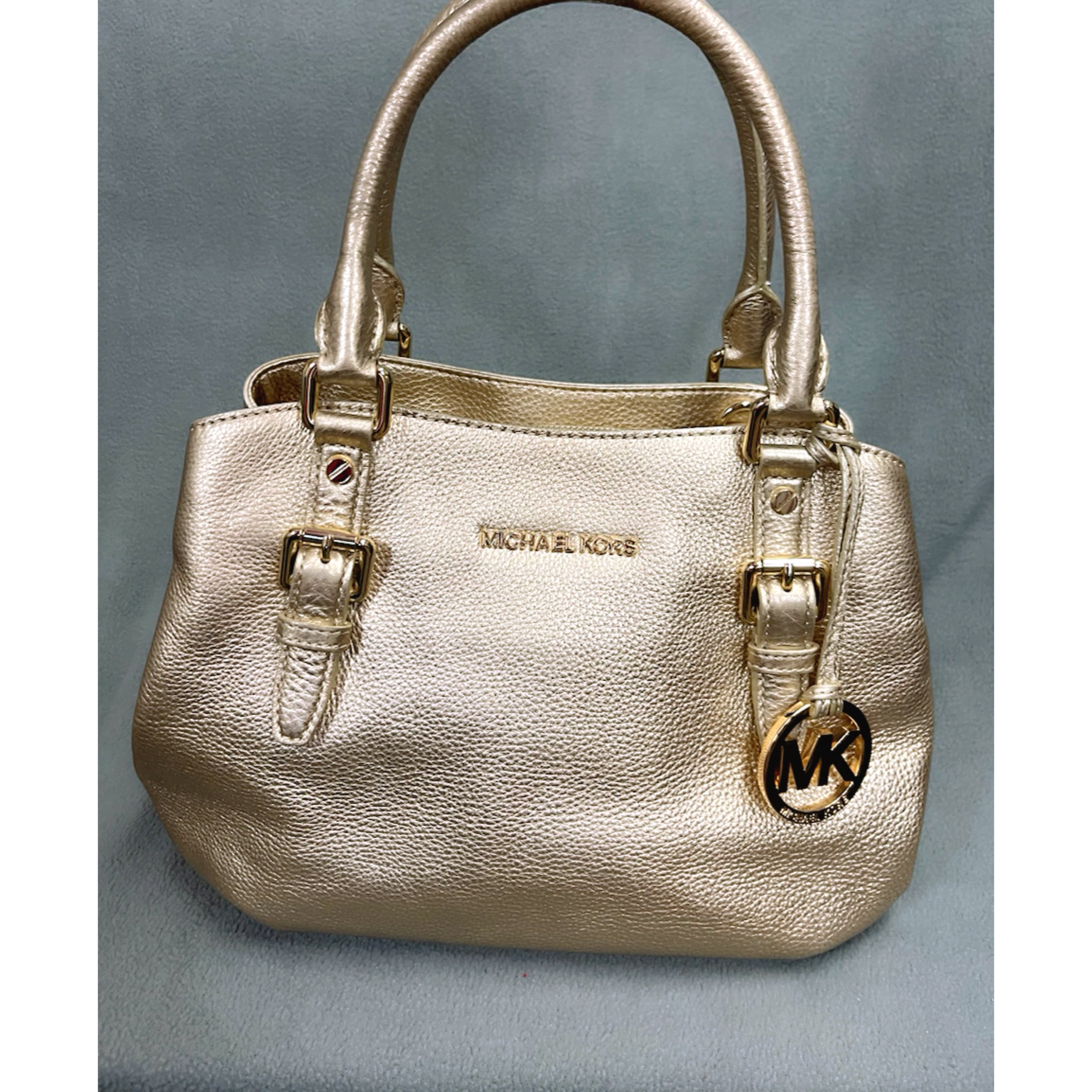 Michael Kors gold leather bag, NEW without tags