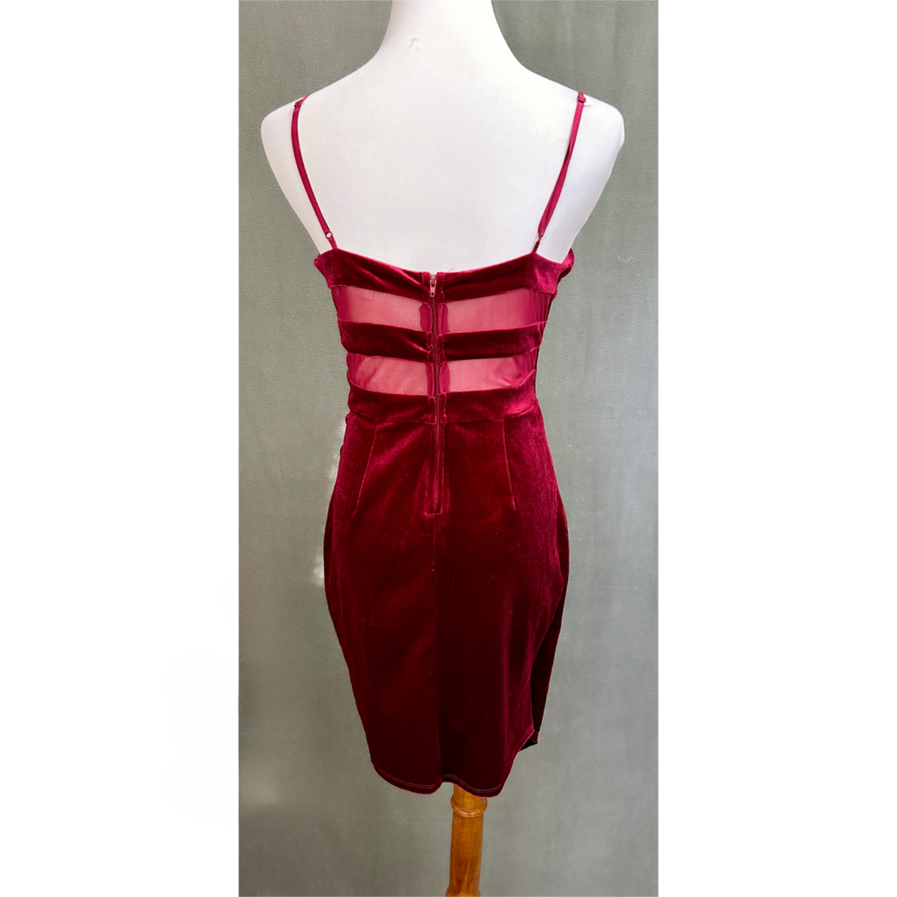 Honey & Rosie burgundy dress, size M