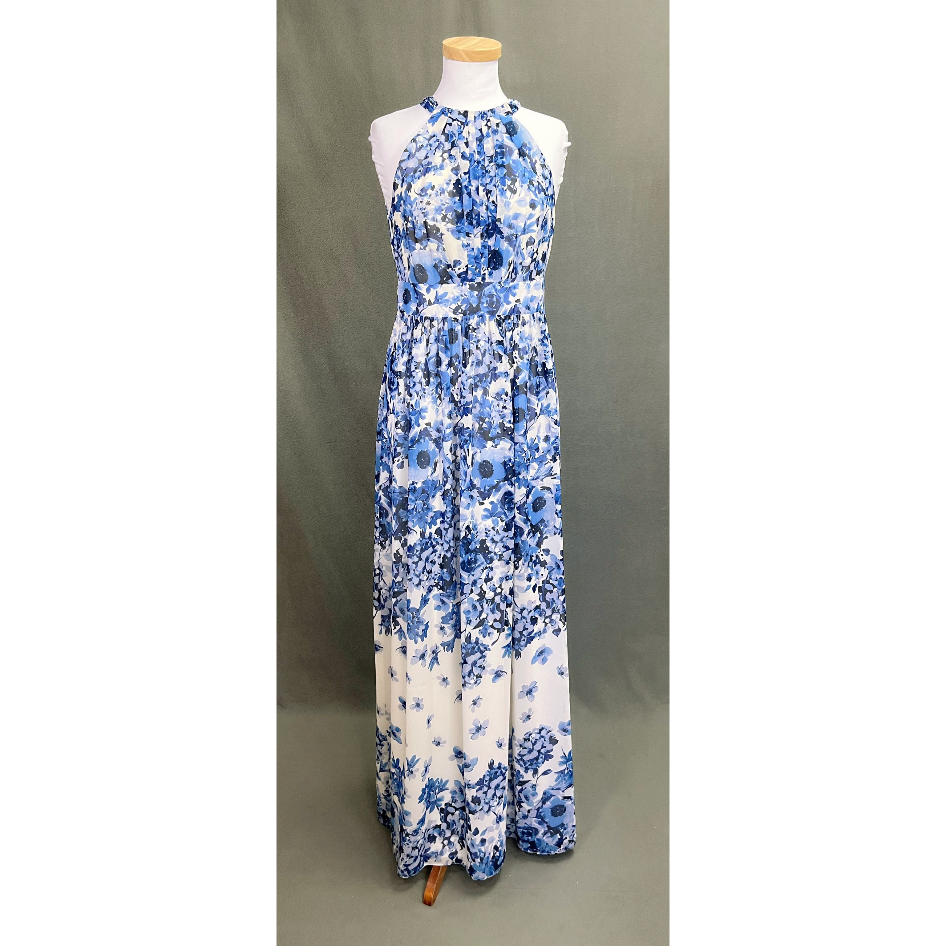 Eliza J. blue floral dress, size 8