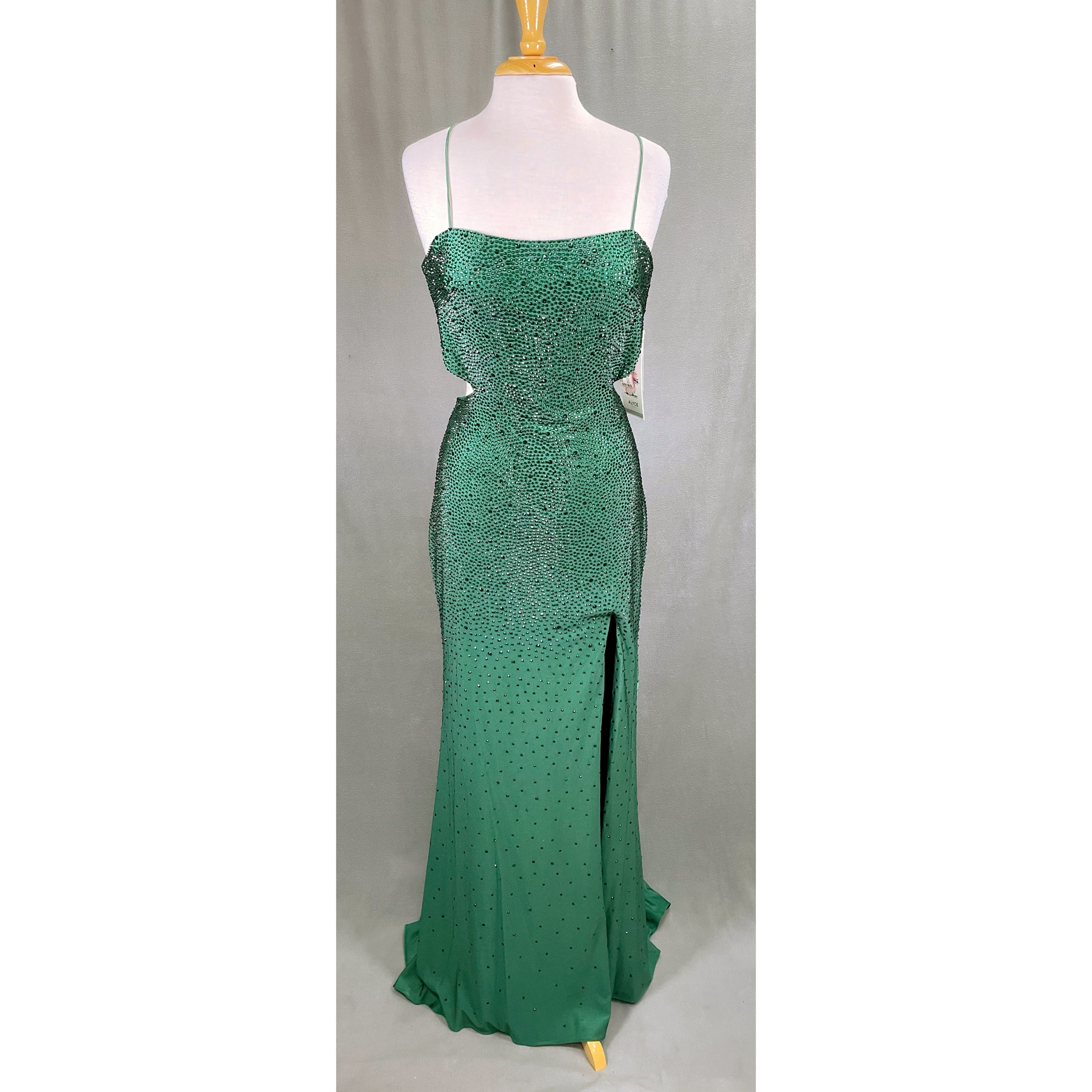 Alyce emerald dress, size 10, NEW WITH TAGS!