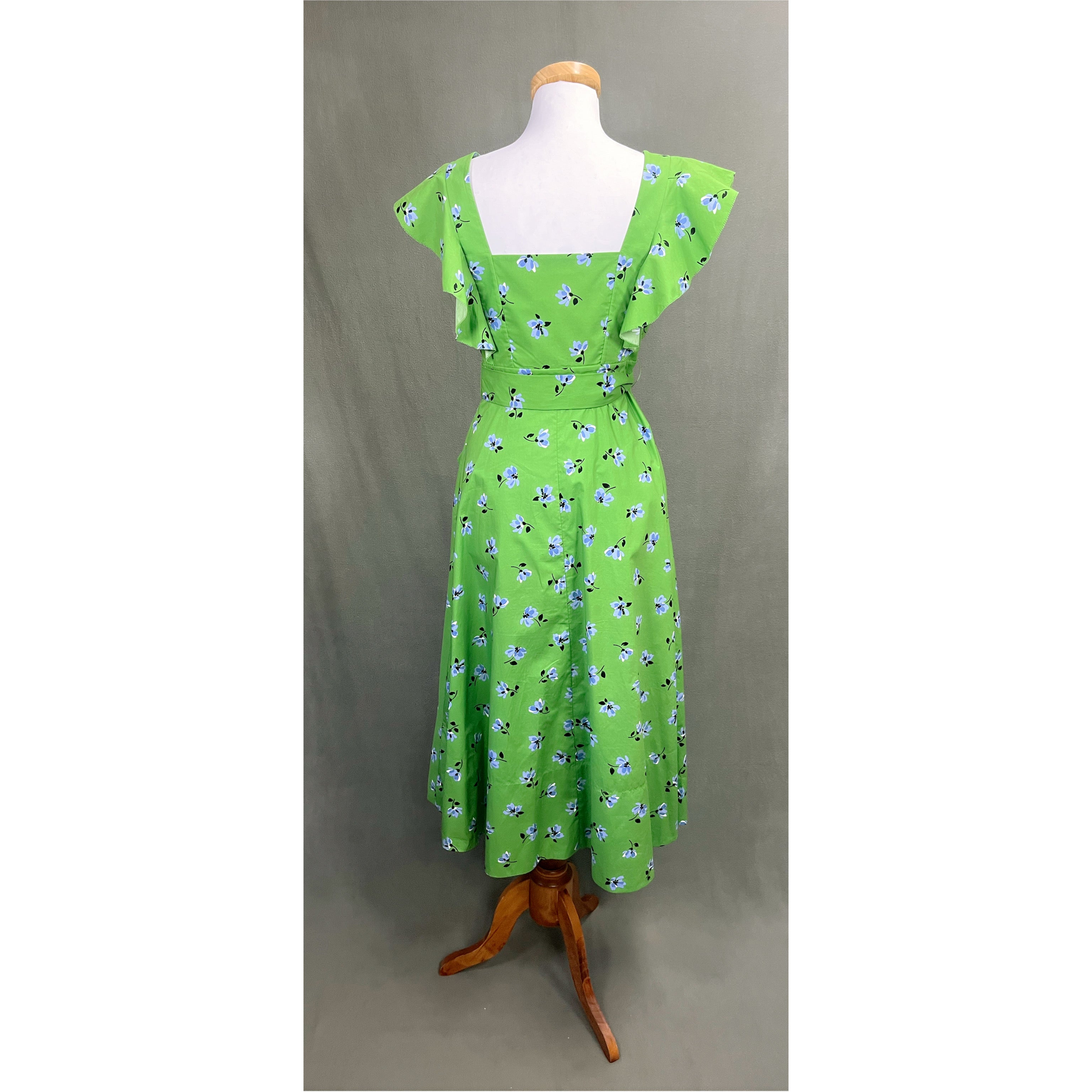 Kate Spade green & blue floral dress, size 4, NEW WITH TAGS!