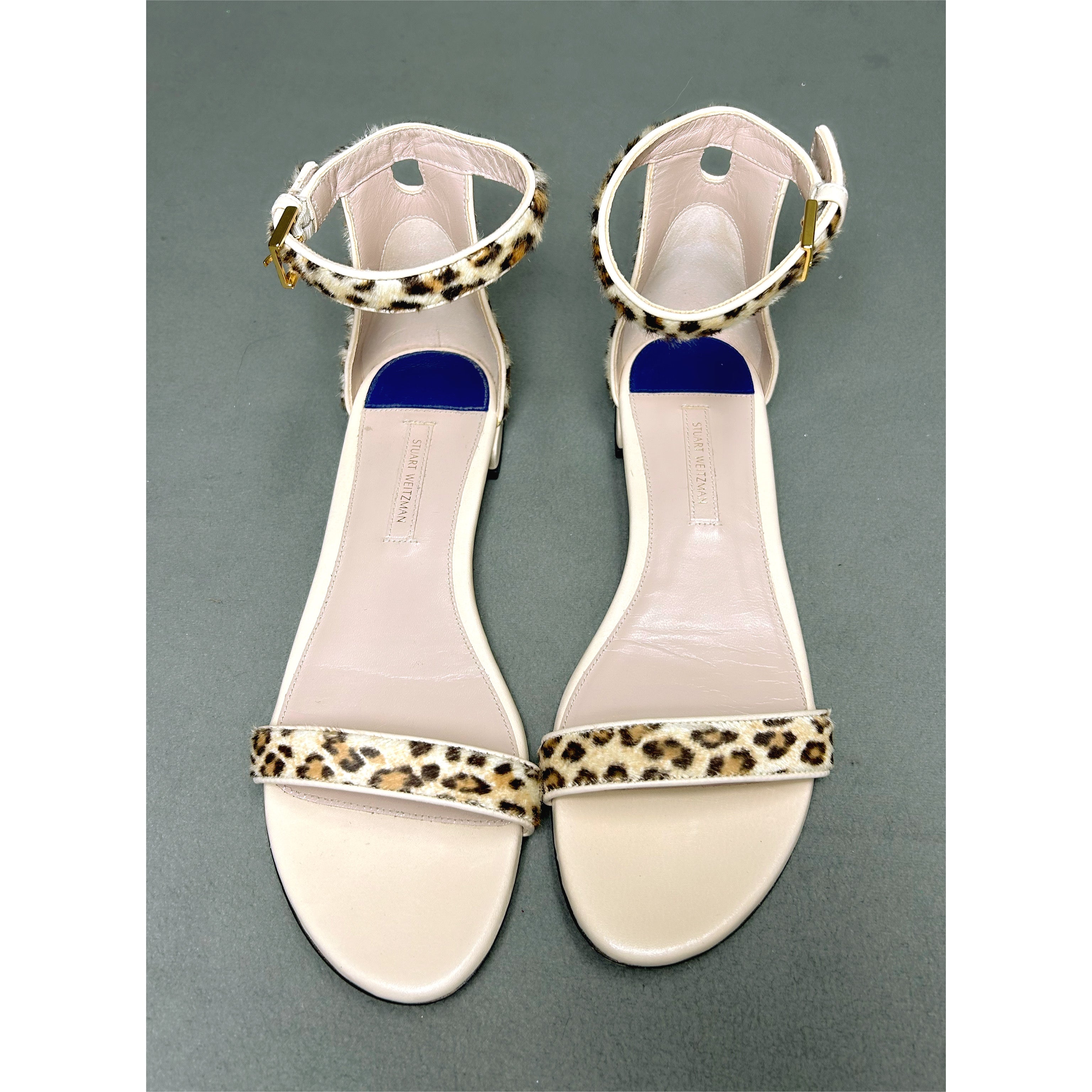 Stuart Weitzman leopard sandals, size 9