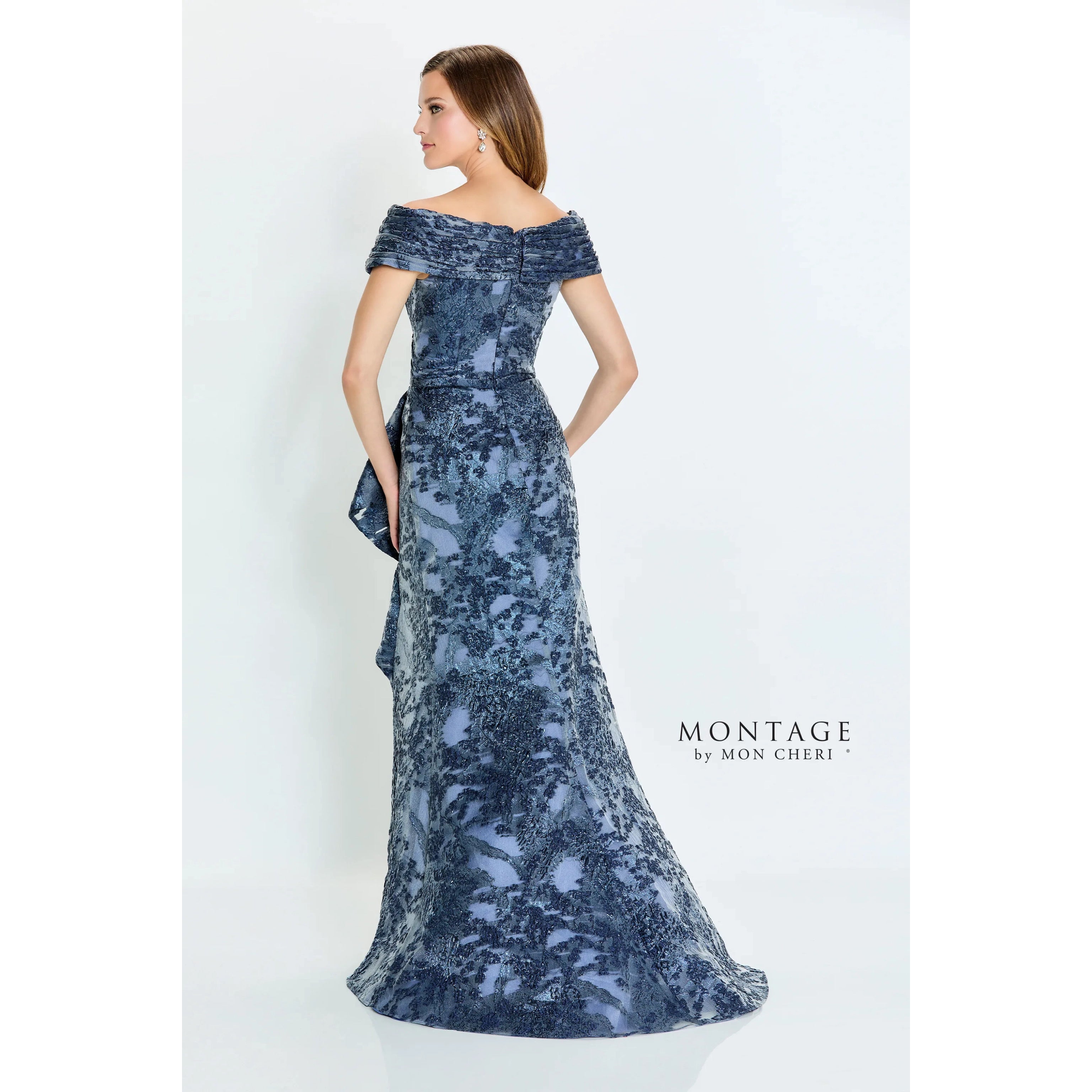 Montage by Mon Cheri navy dress, size 6