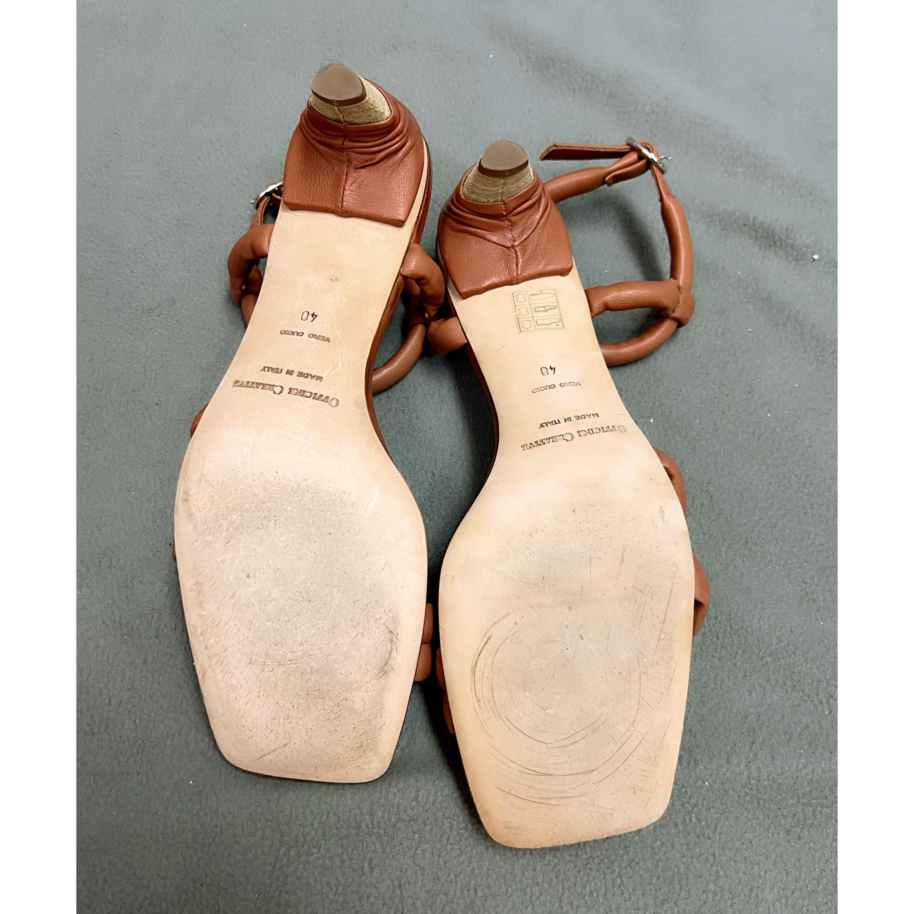 Officine Creative brown leather sandals, size 10, LIKE NEW!