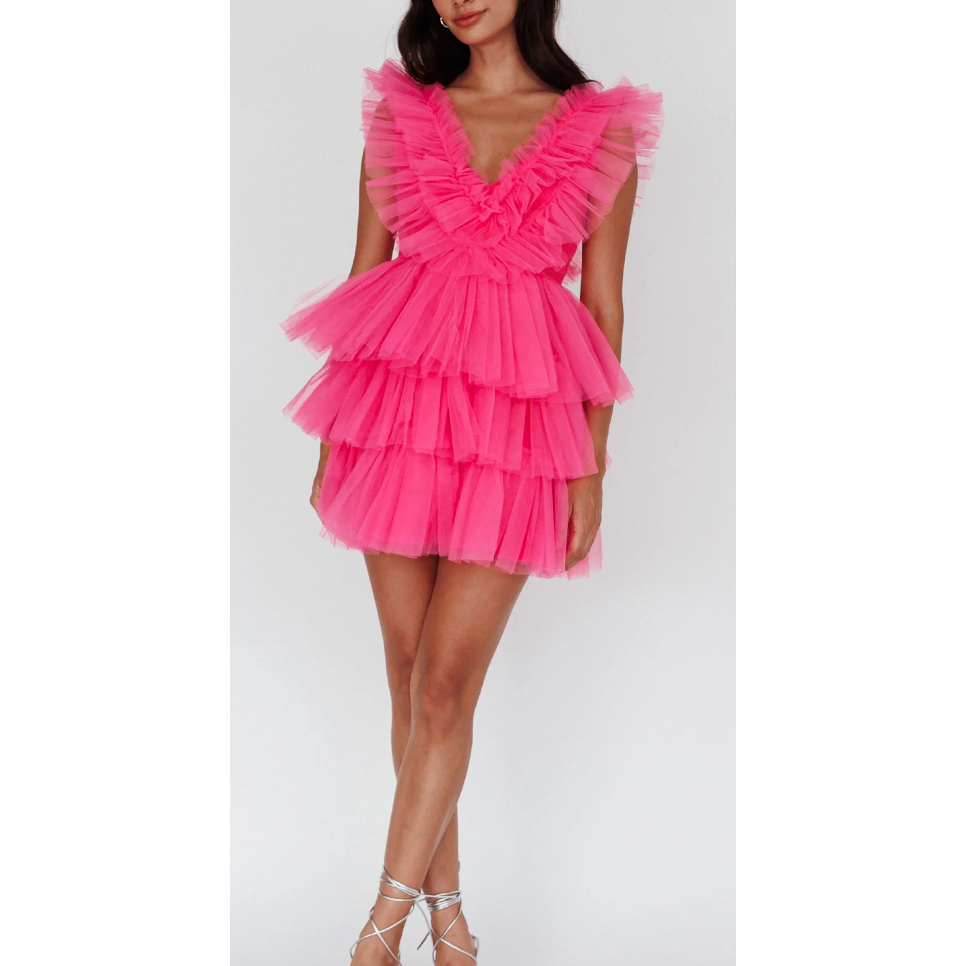 Mable hot pink dress, size L