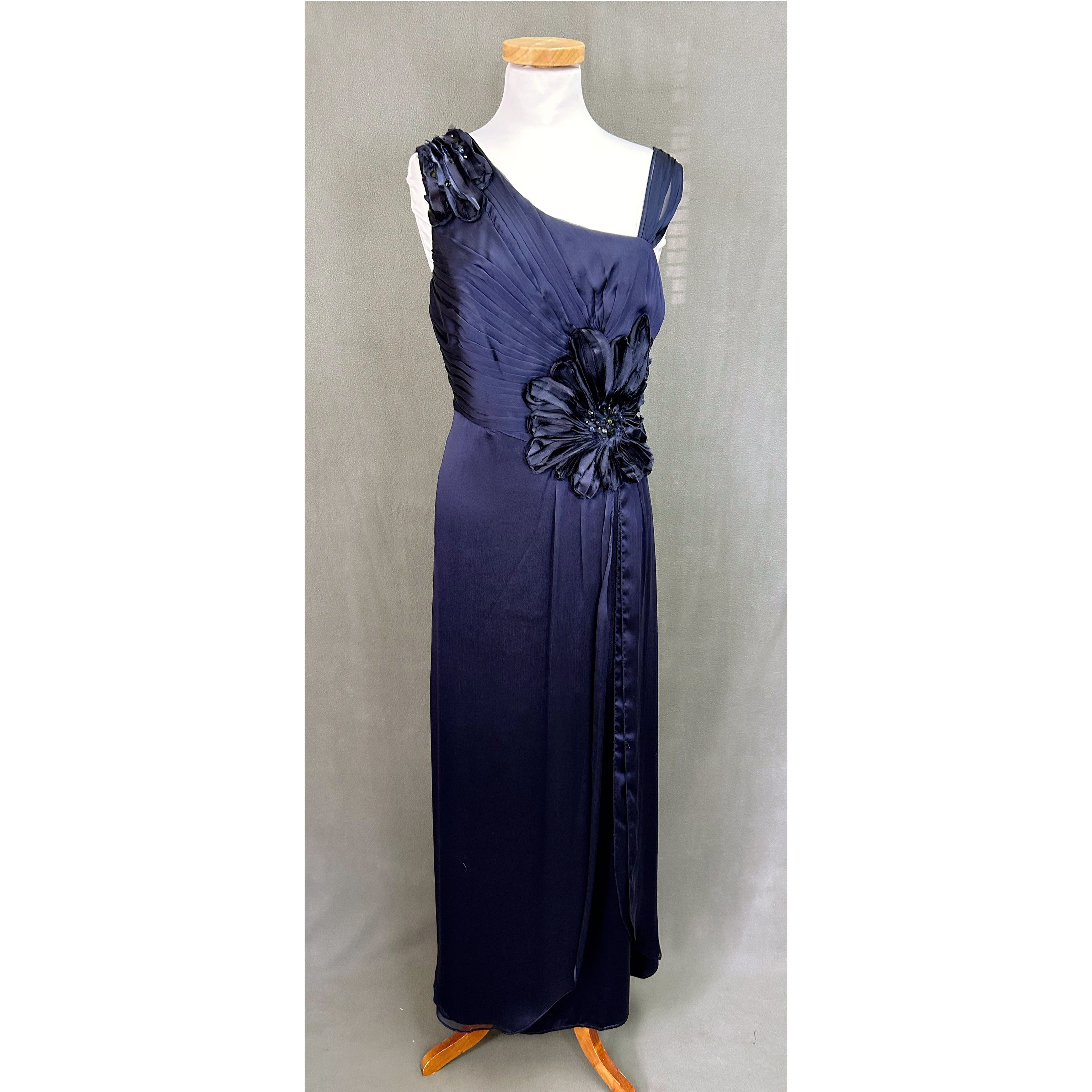 KM Collections navy dress, size 10, NEW WITH TAGS!