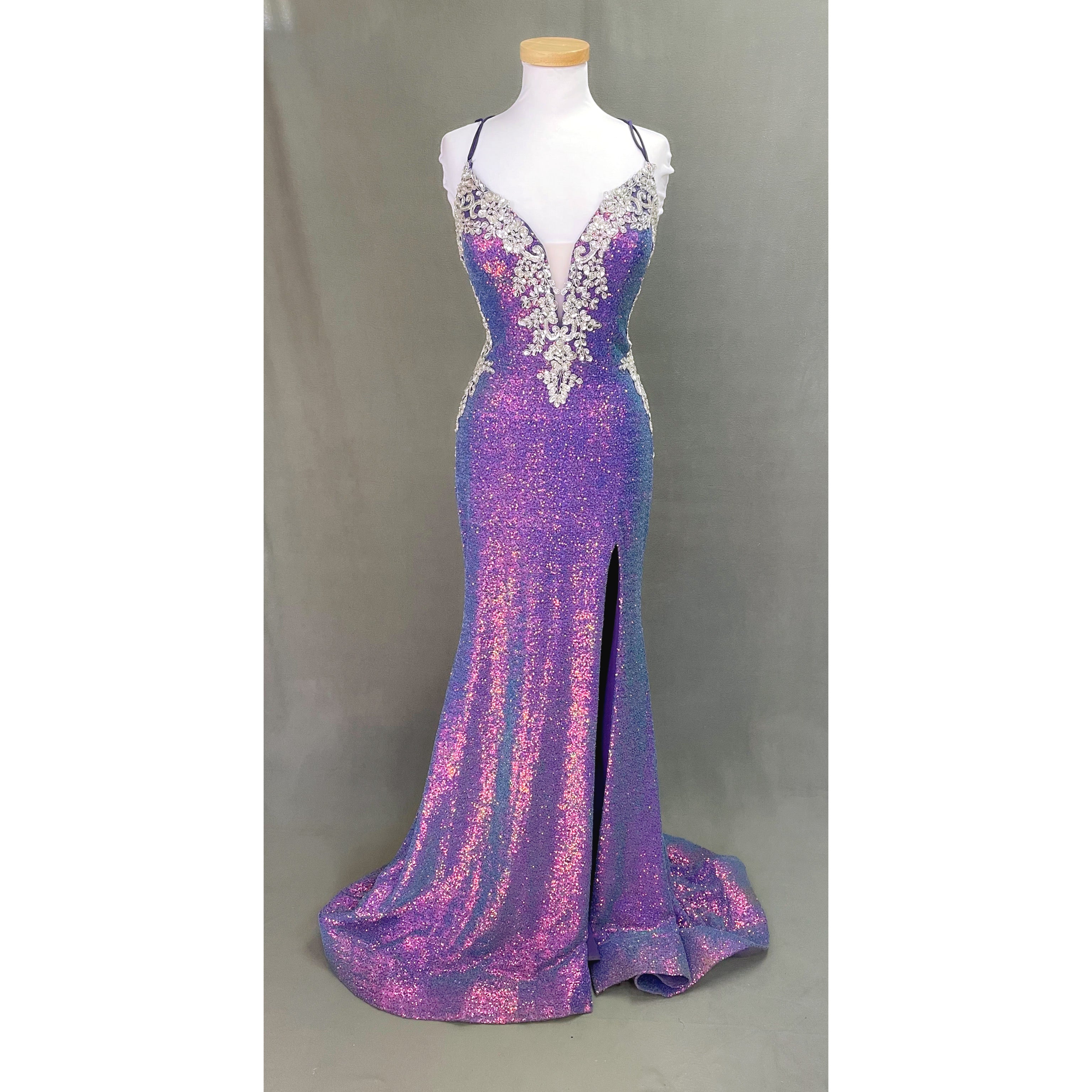 2 Cute purple dress, size 10