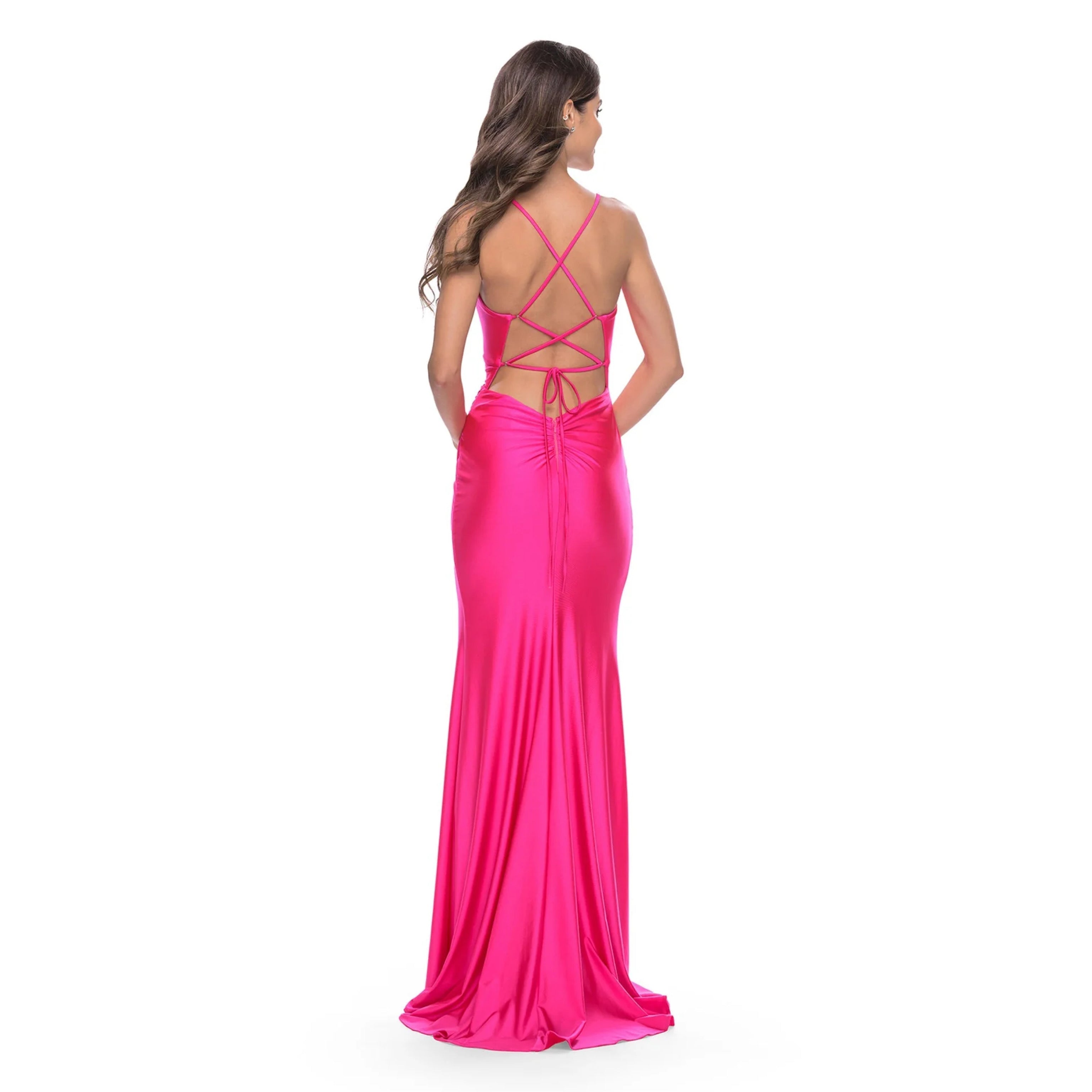 La Femme neon pink dress, size 4