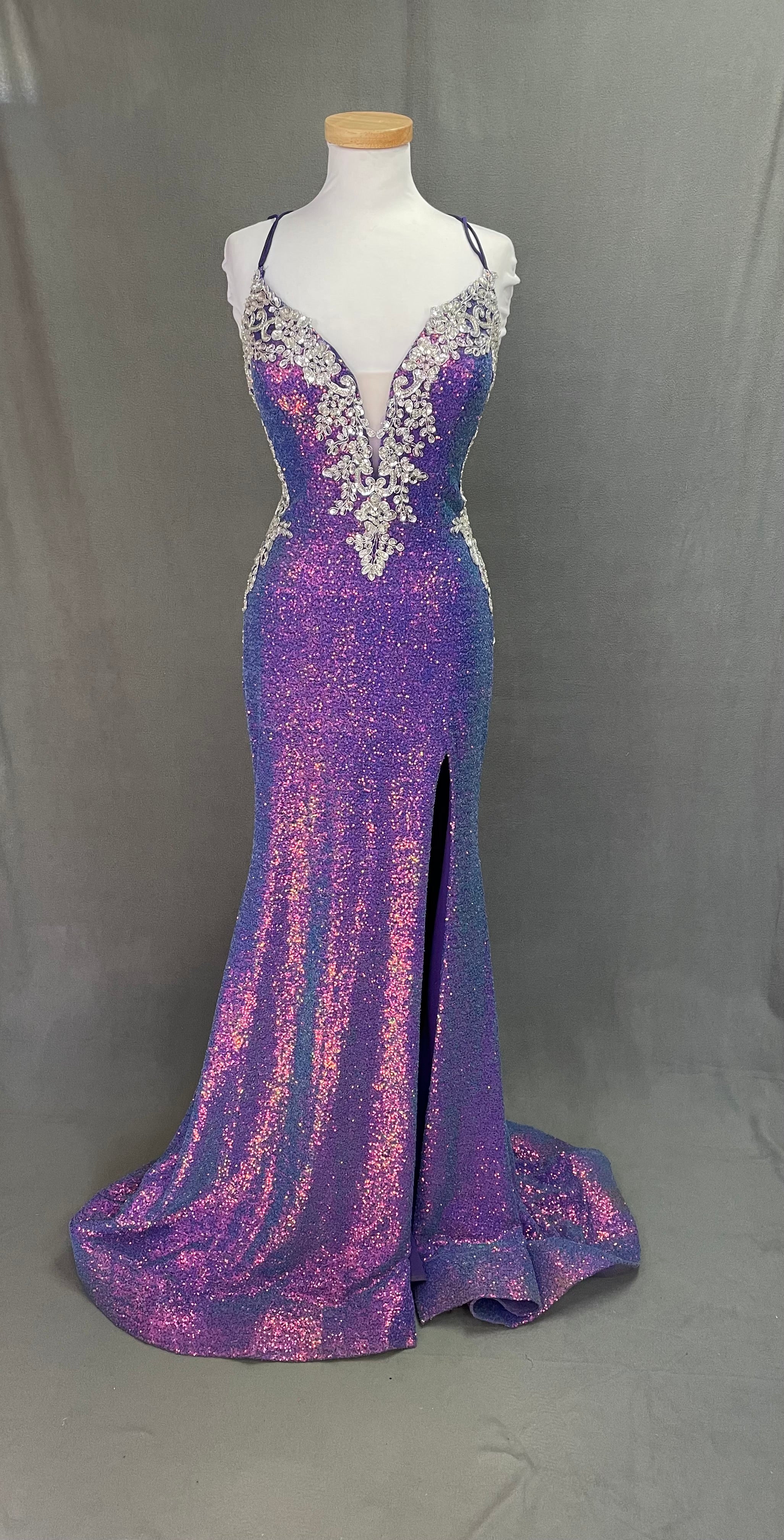 2 Cute purple dress, size 10