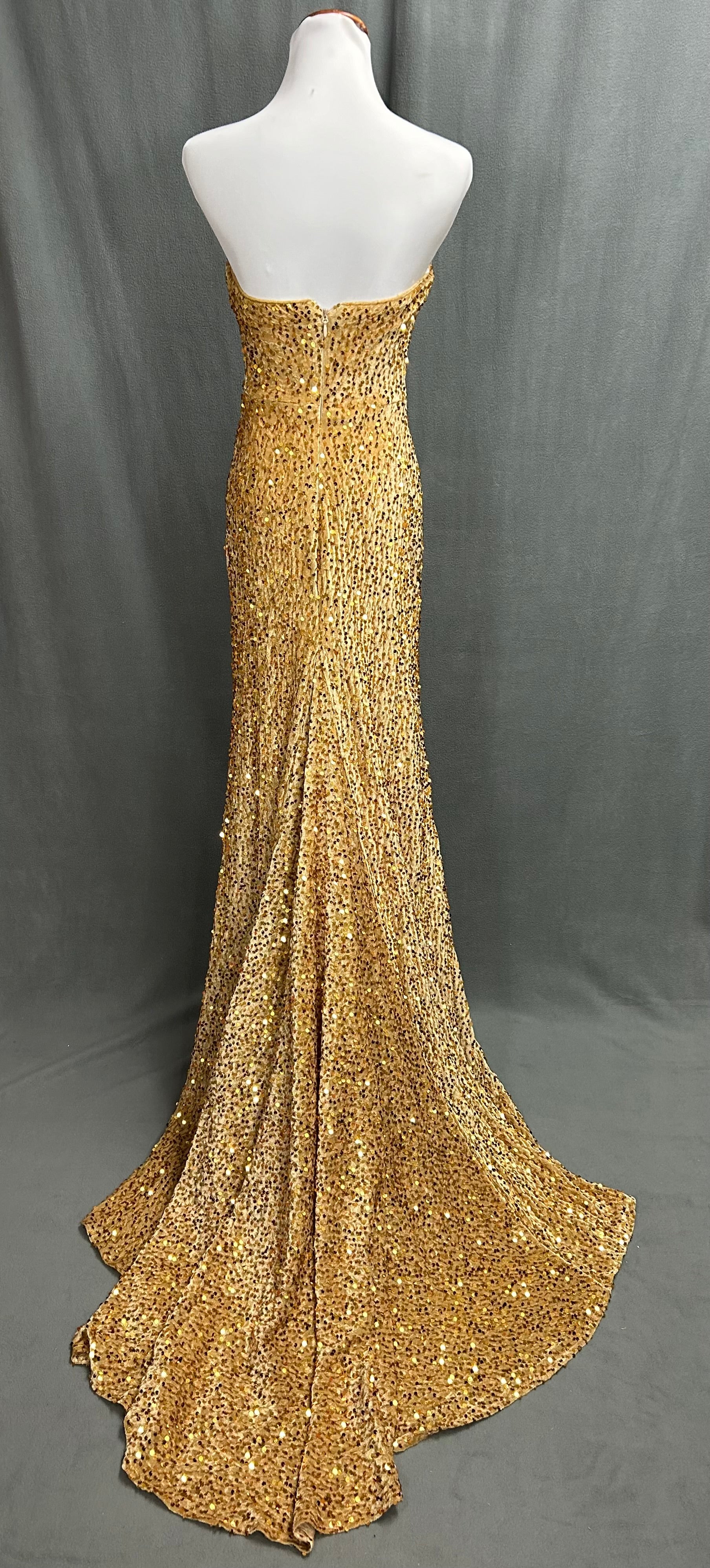Yulure gold dress, size 4