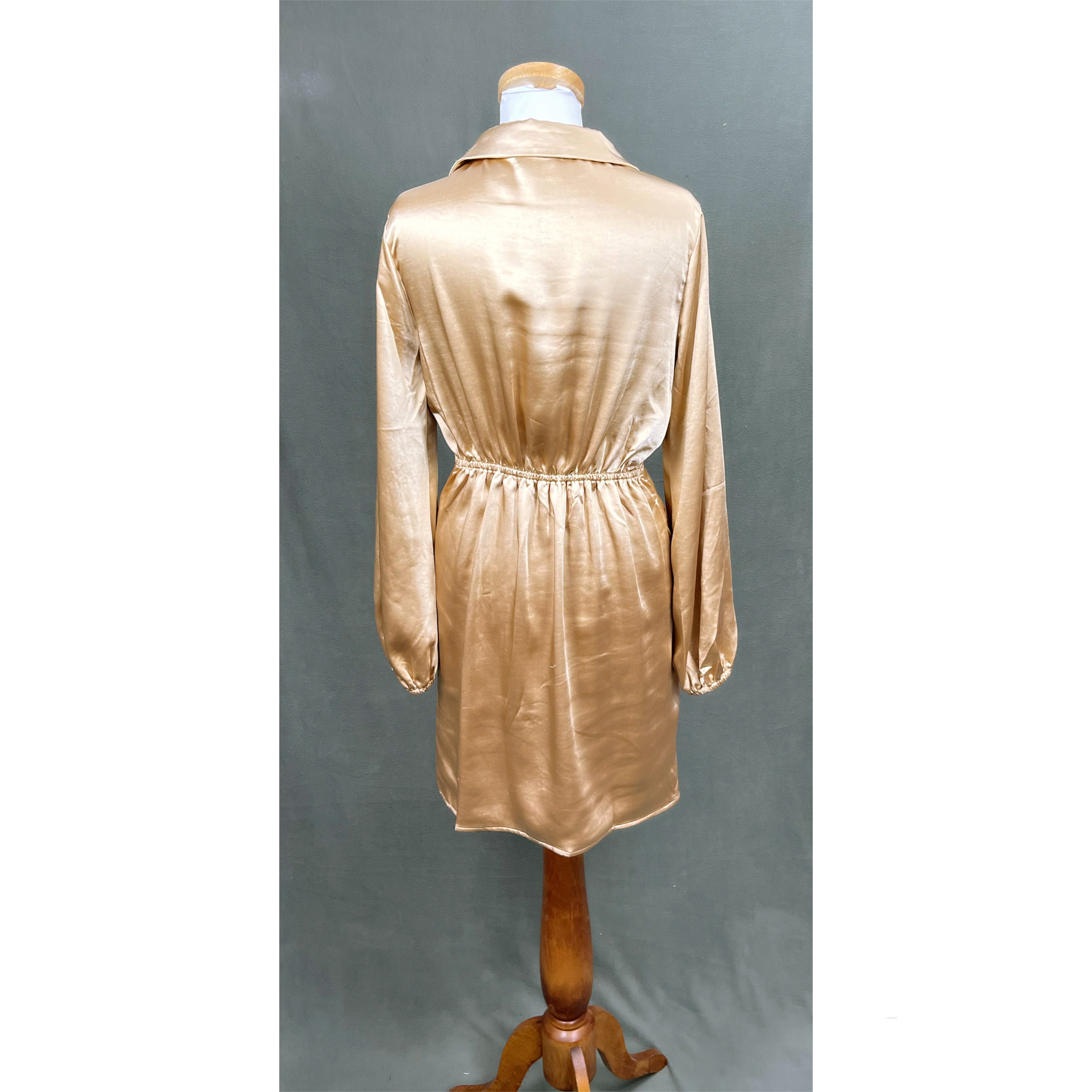 By Together champagne satin dress, sizes S & M, NEW WITH TAGS!