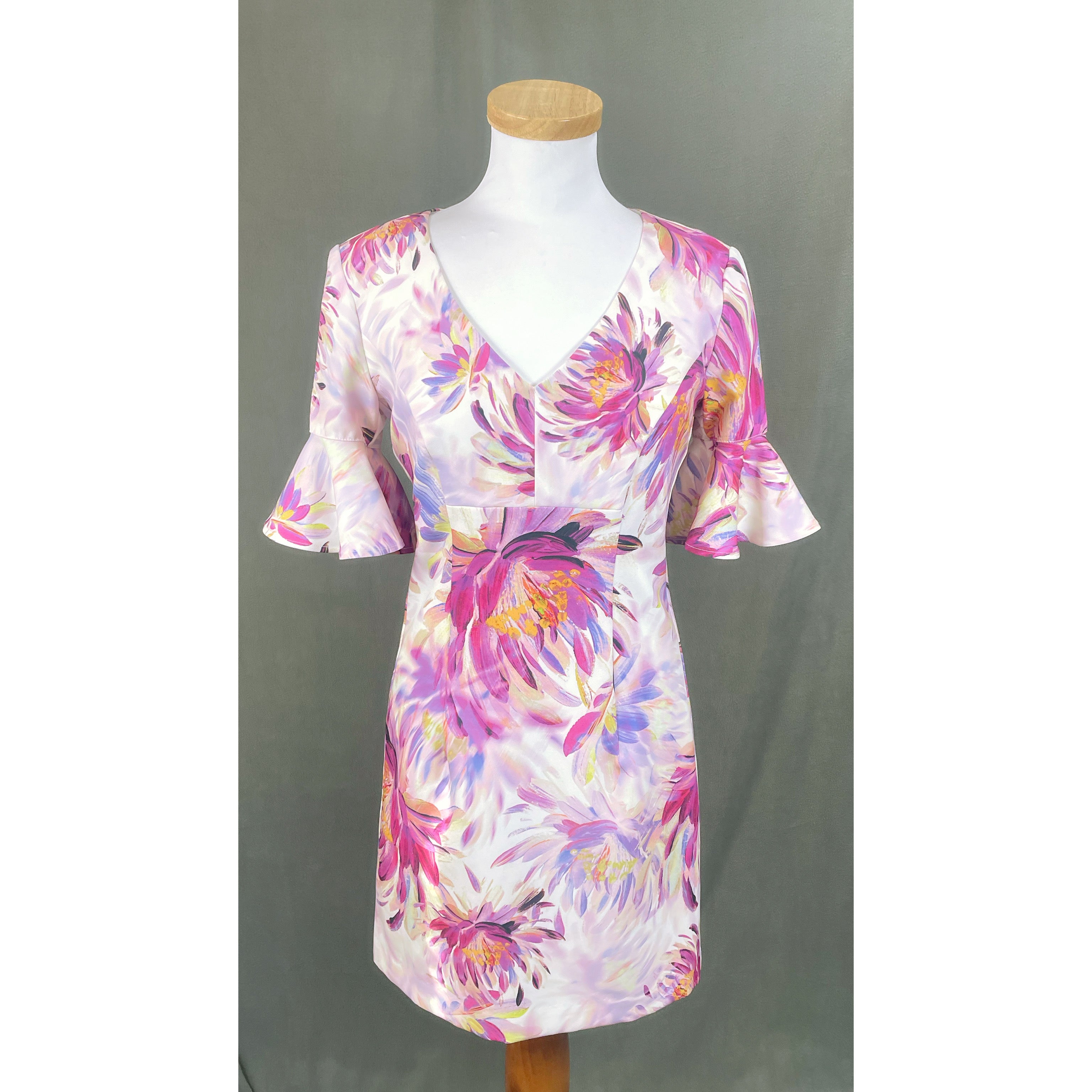 Trina Turk lavender floral dress, size 4