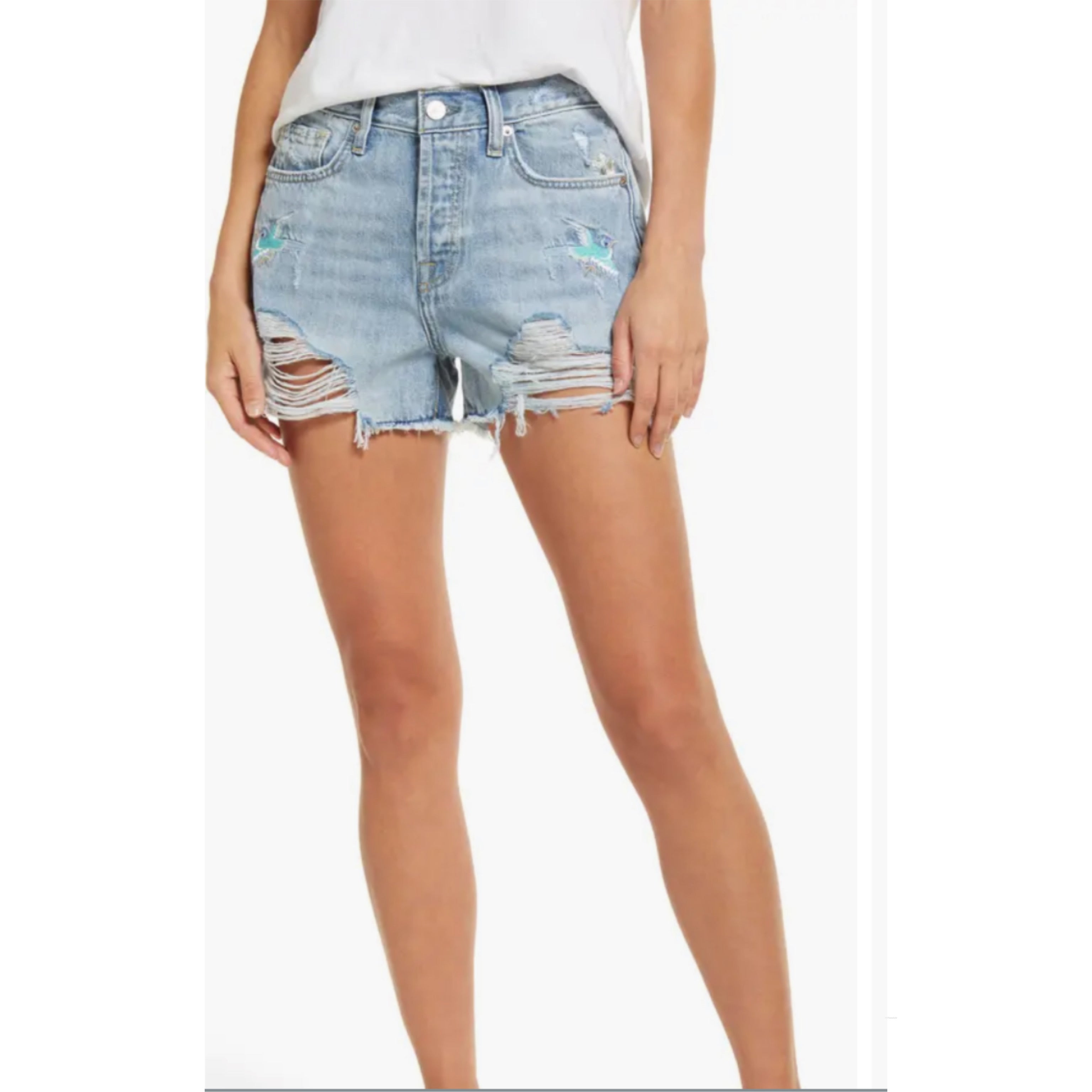 7 for All Mankind Monroe destroyed cutoff denim shorts, size 29, NEW WITH TAGS!