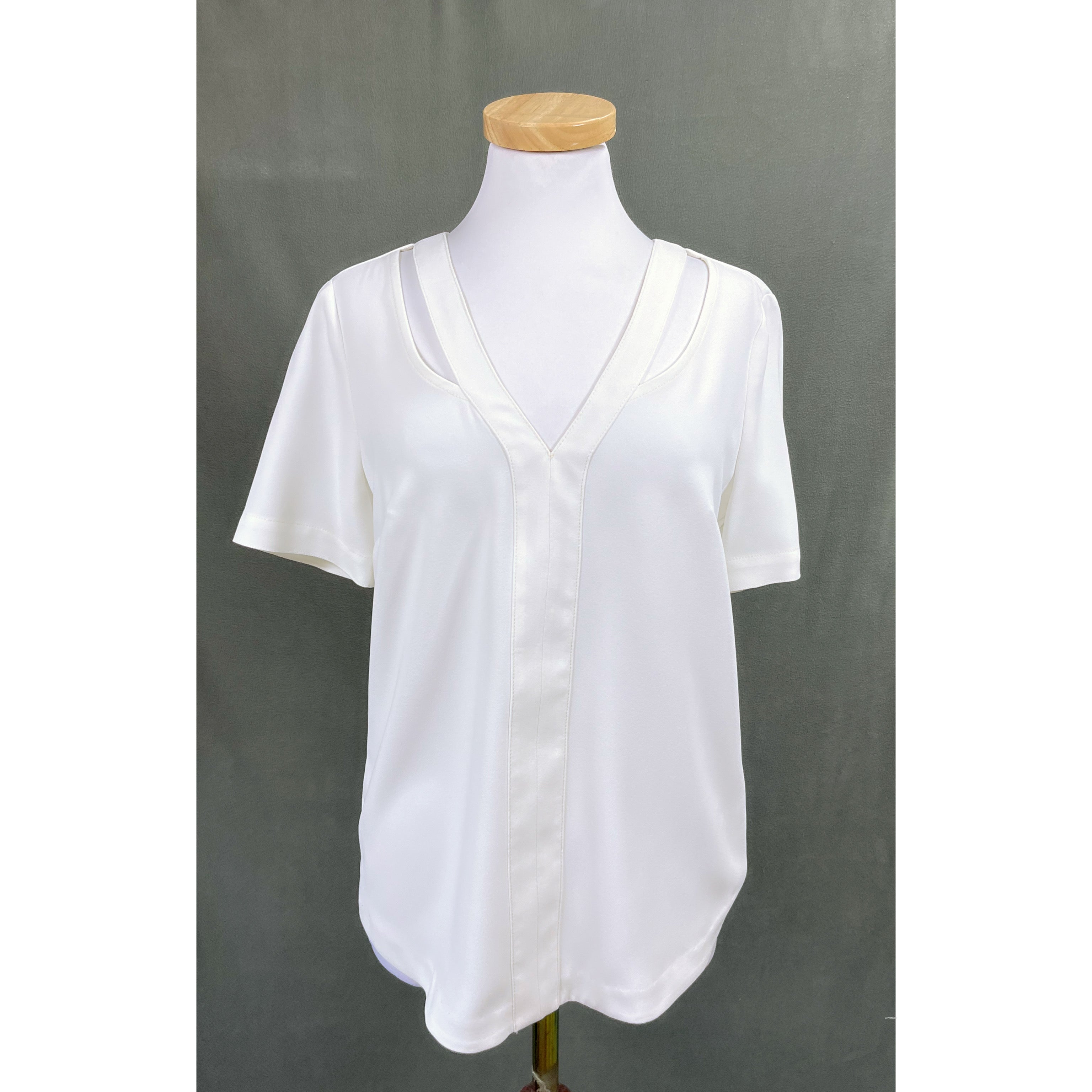 Trina Turk white blouse, size S, NEW WITH TAGS!