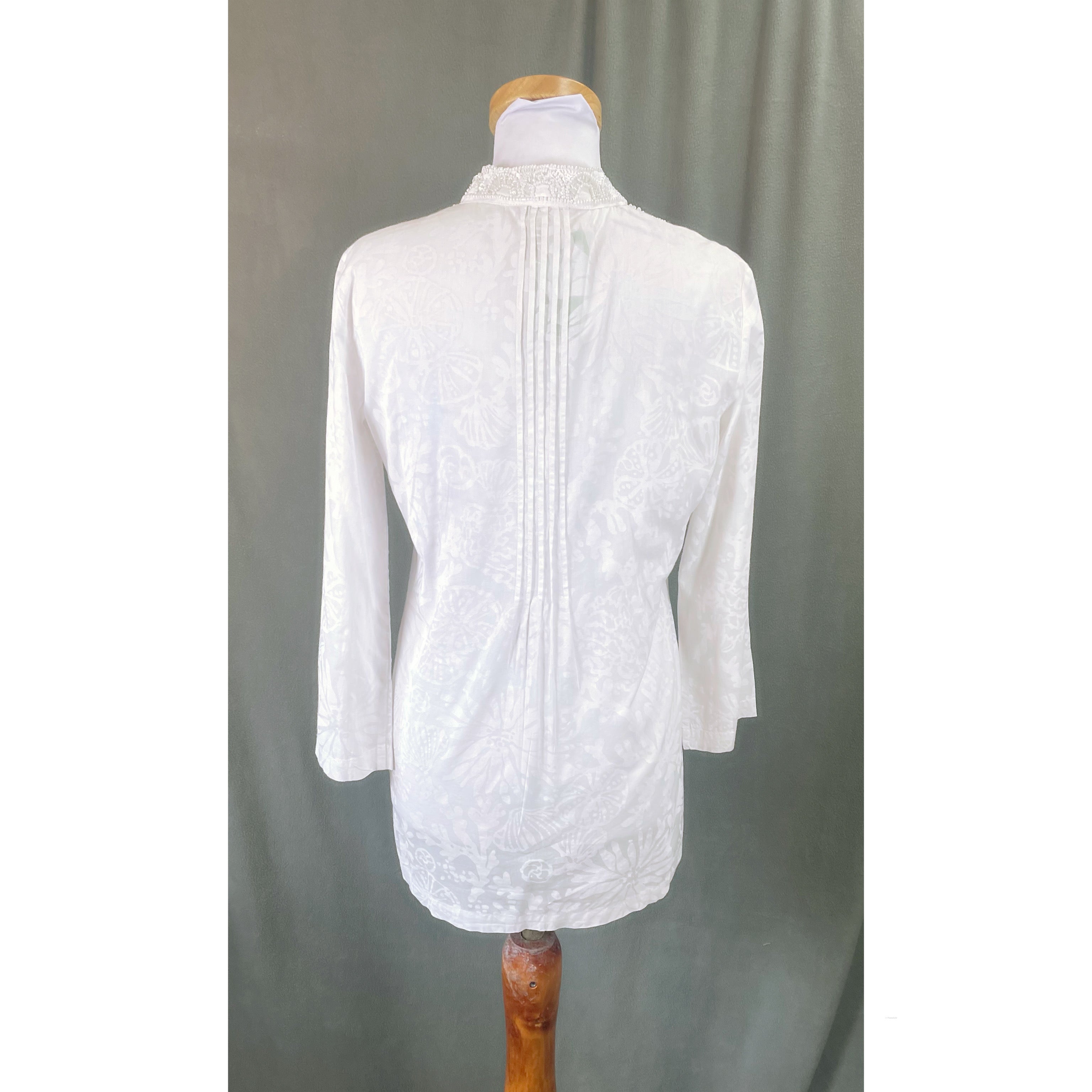 Lilly Pulitzer white beaded Sarasota tunic, size S, NEW WITH TAGS!